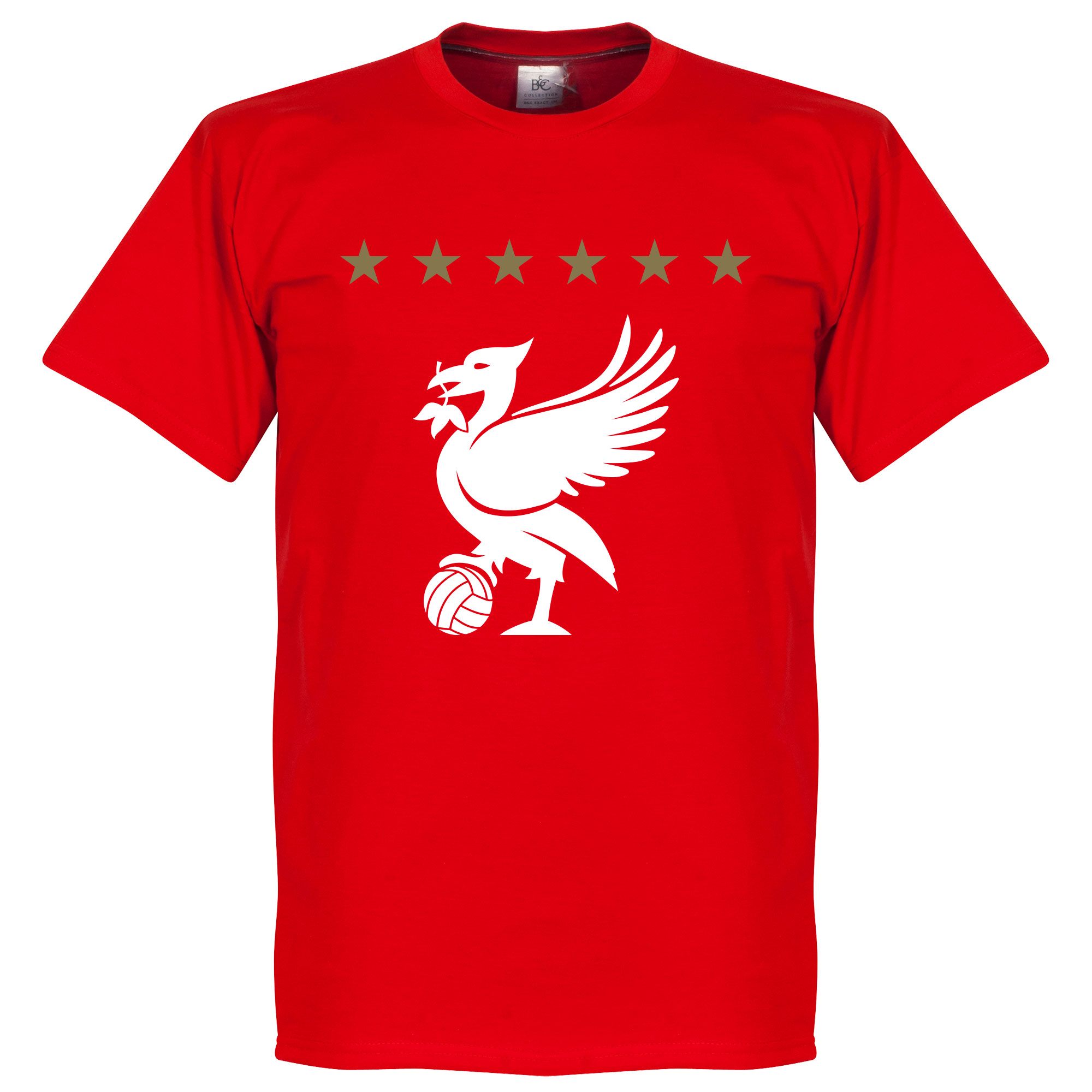 Liverpool Five Star T-Shirt Rood