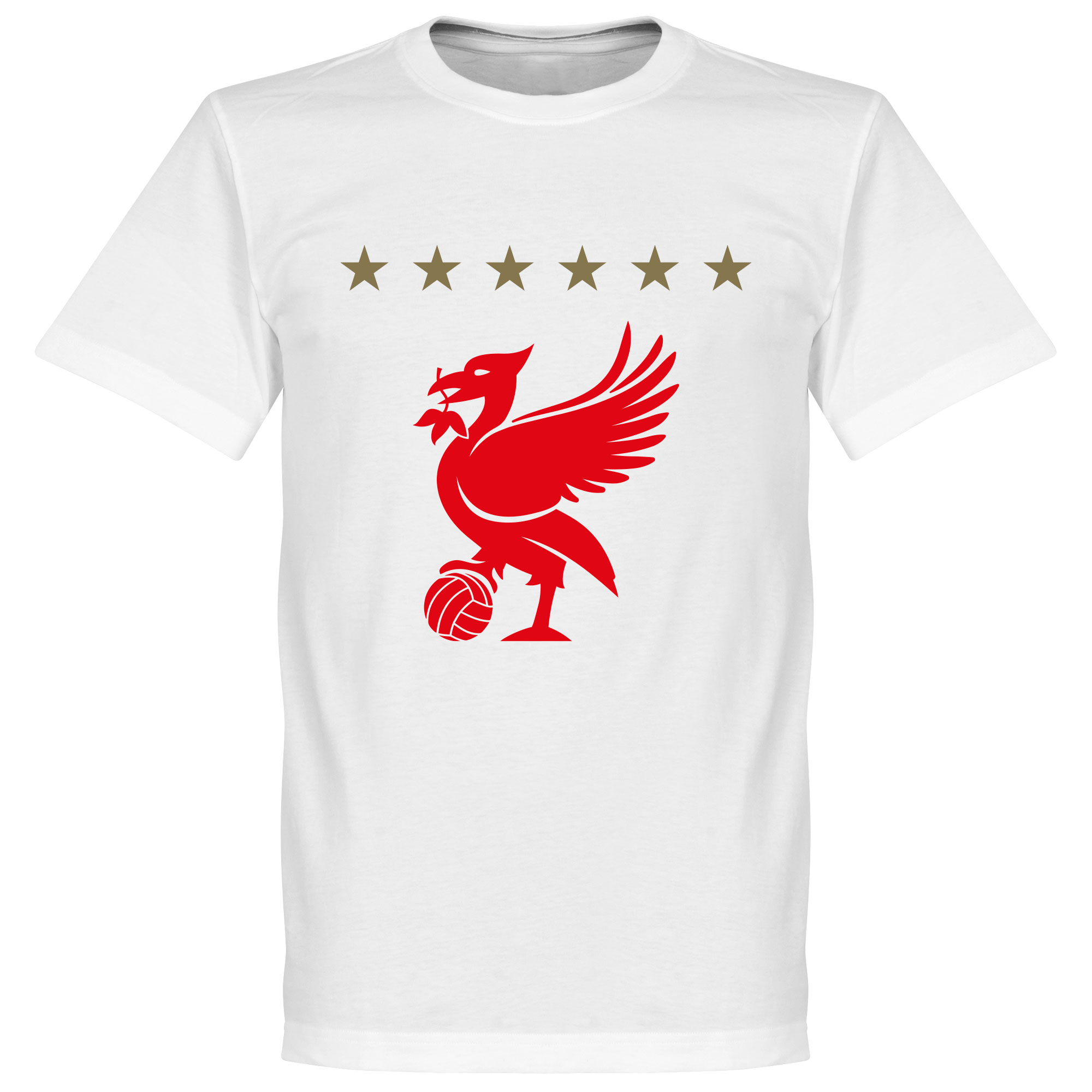 Liverpool Five Star T-Shirt Wit