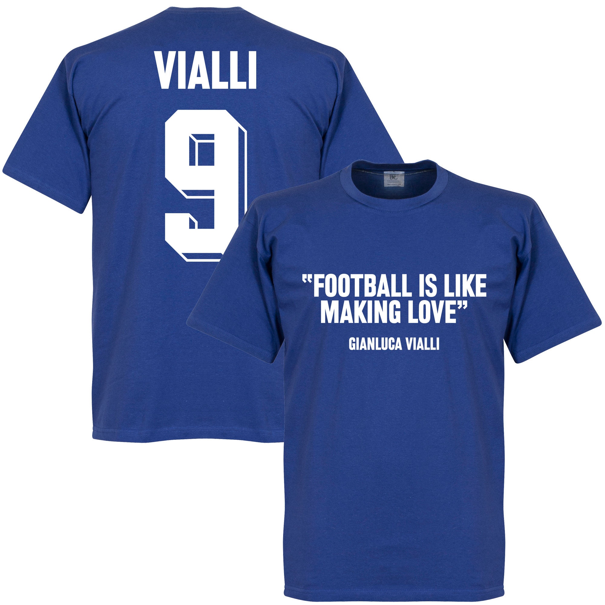 Retake Vialli 9 Football Is Like Making Love T Shirt retake kopen in de aanbieding