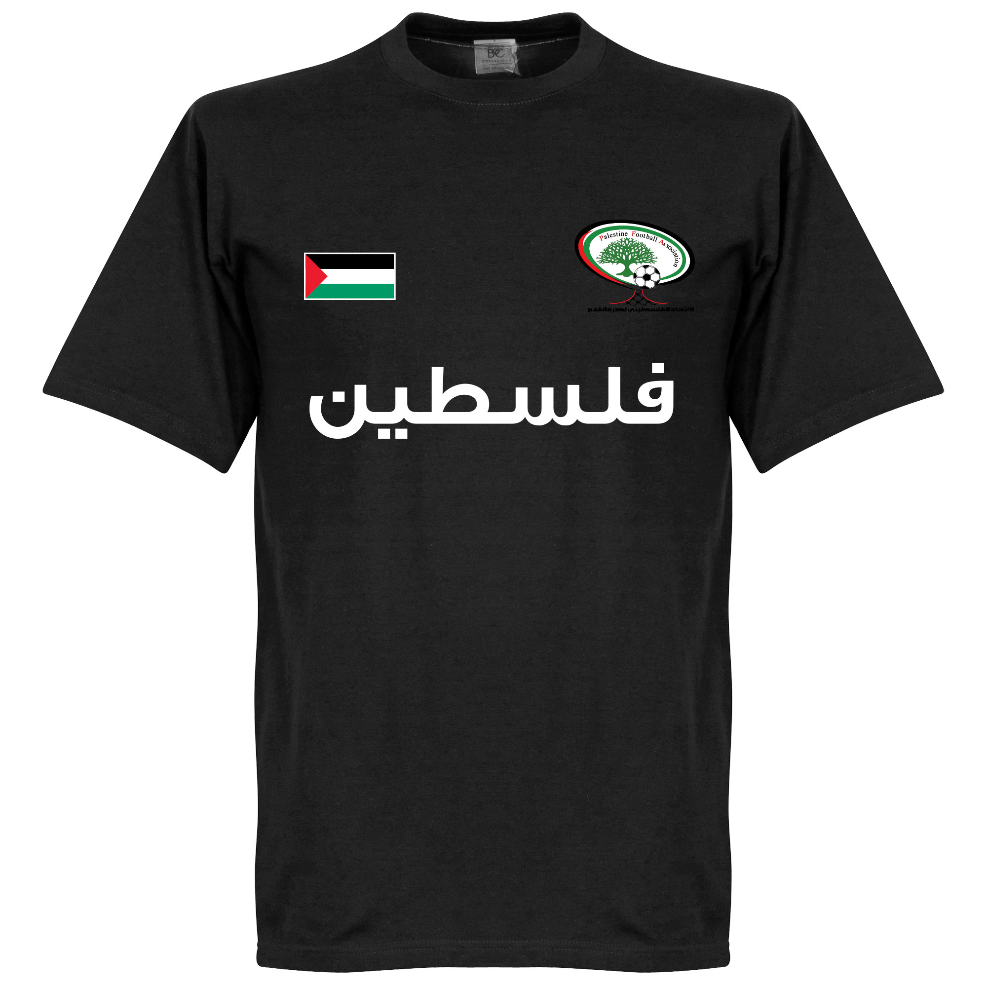 Retake Palestian Football T Shirt Zwart retake kopen in de aanbieding