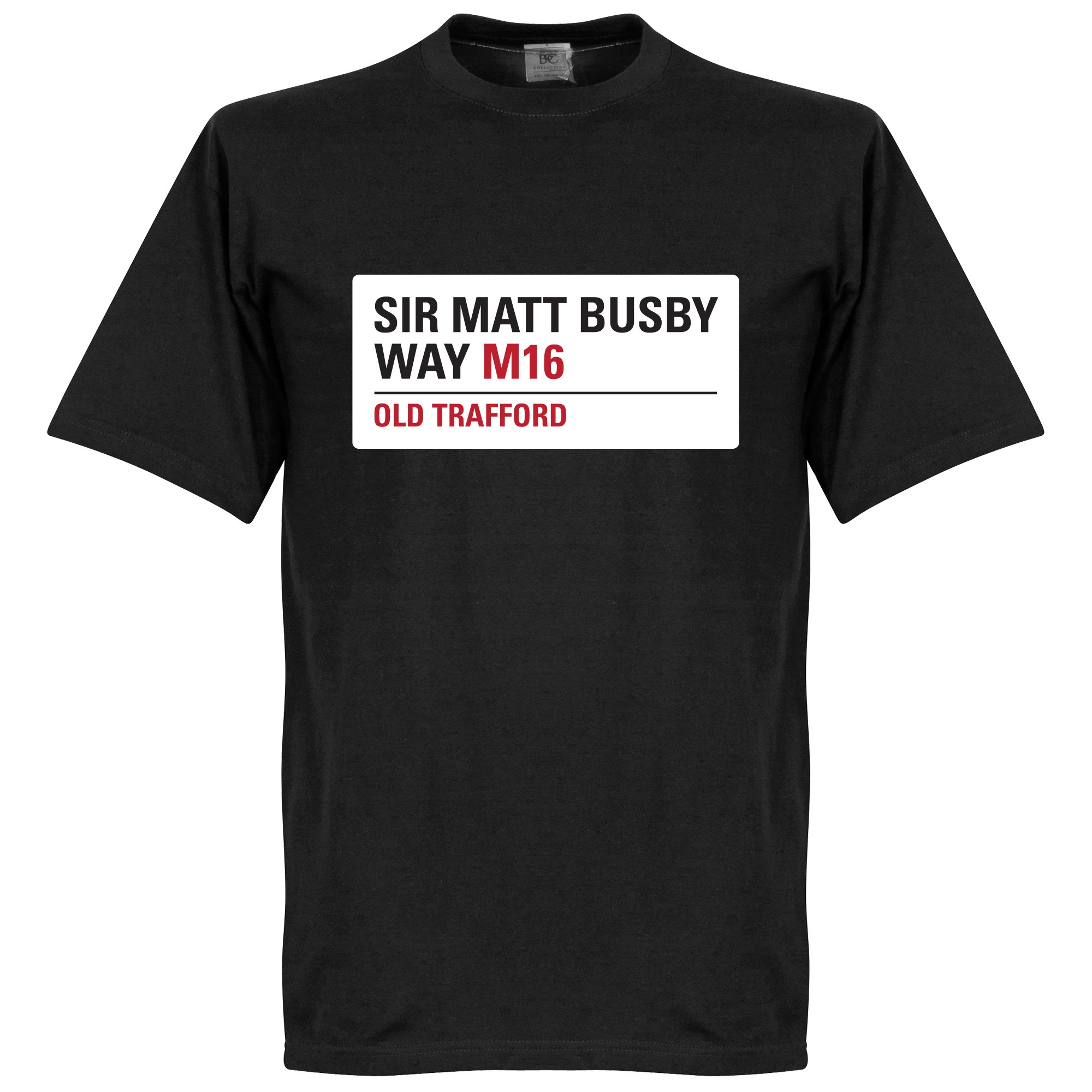 Sir Matt Busby Way Sign T-shirt XXXXL