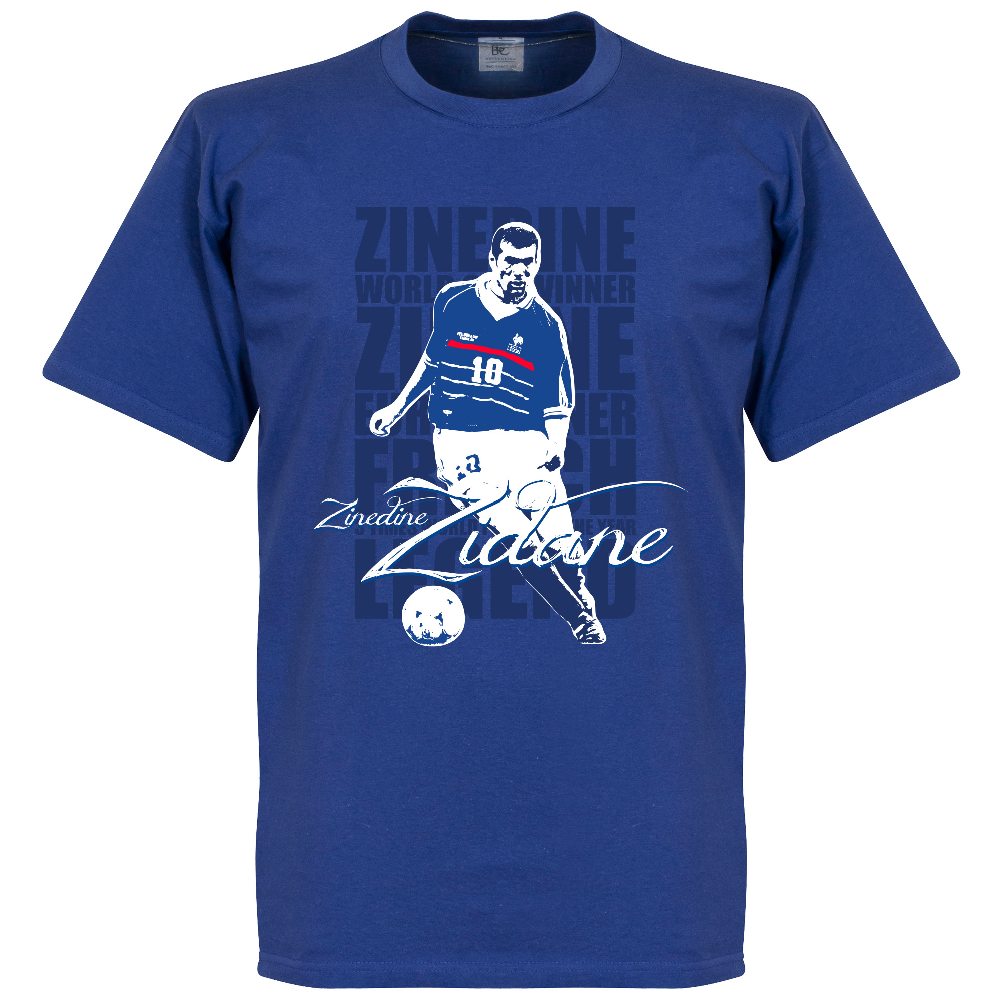 Retake Zinedine Zidane Legend T Shirt retake kopen in de aanbieding