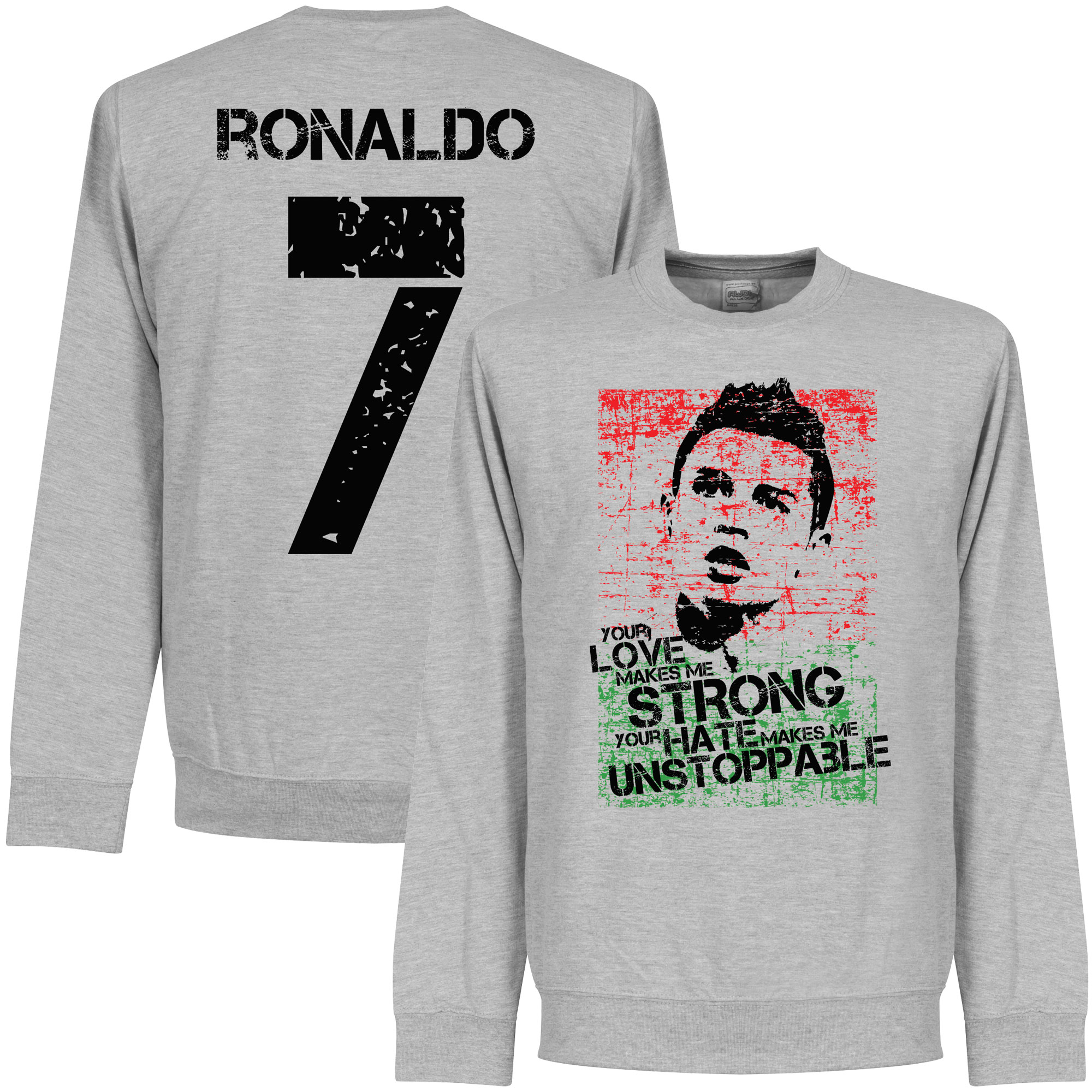 Ronaldo 7 Portugal Flag Sweater - L