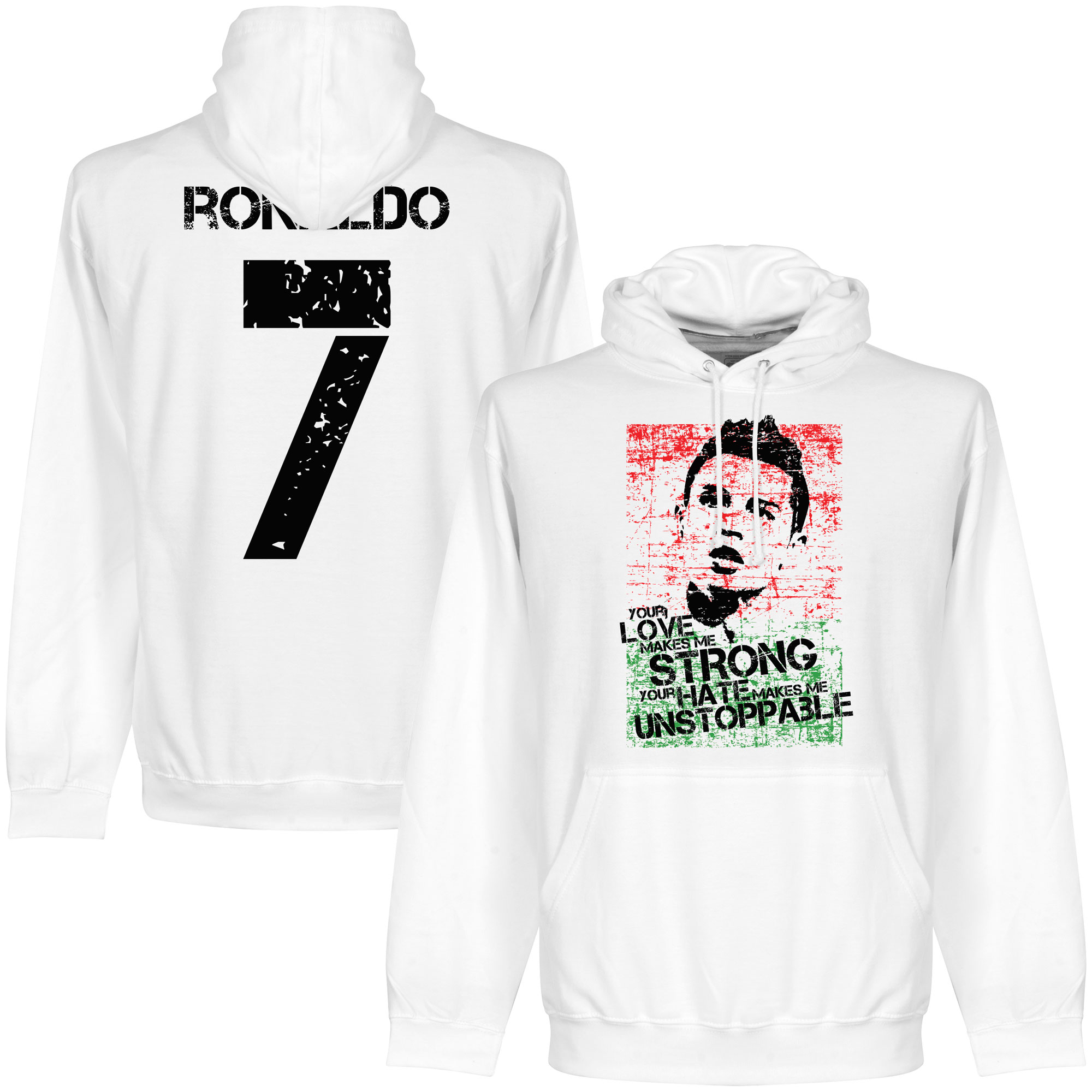 Retake Ronaldo 7 Flag Hooded Sweater retake kopen in de aanbieding