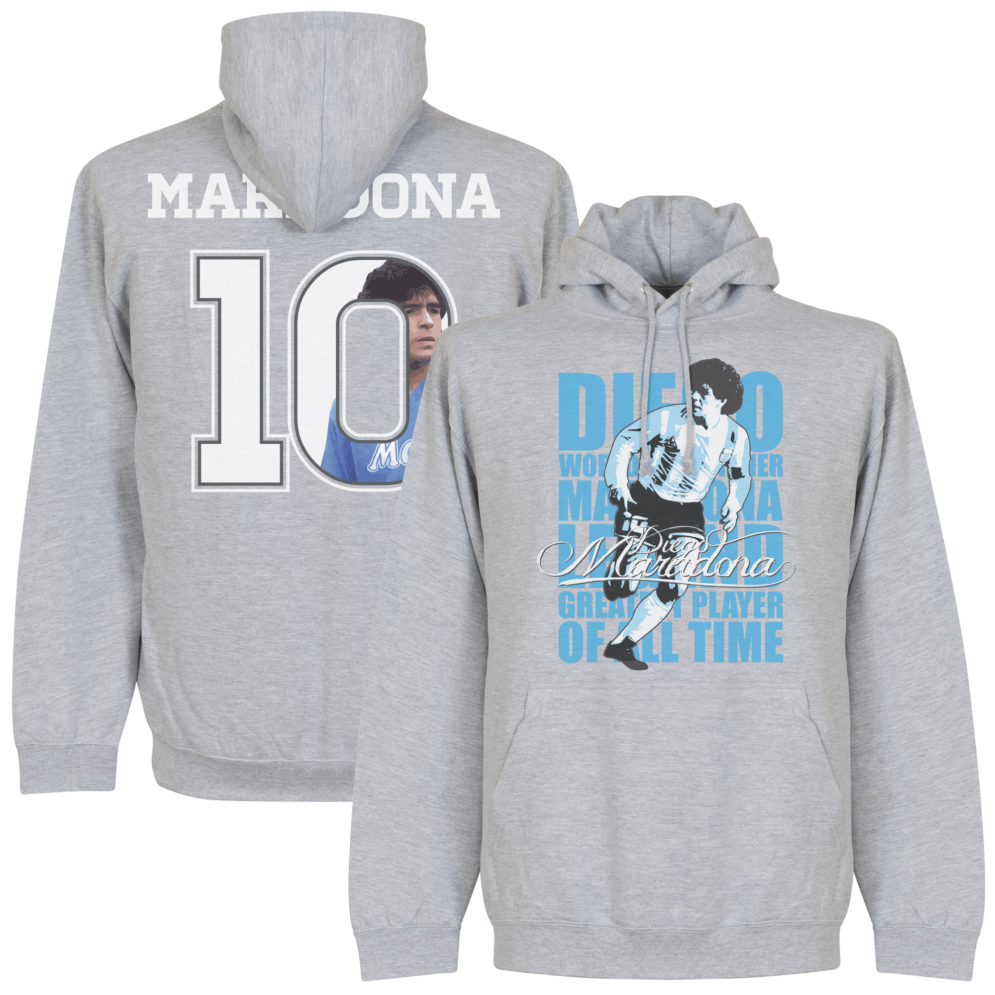 Retake Maradona 10 Gallery Hooded Sweater Grijs Kinderen retake kopen in de aanbieding