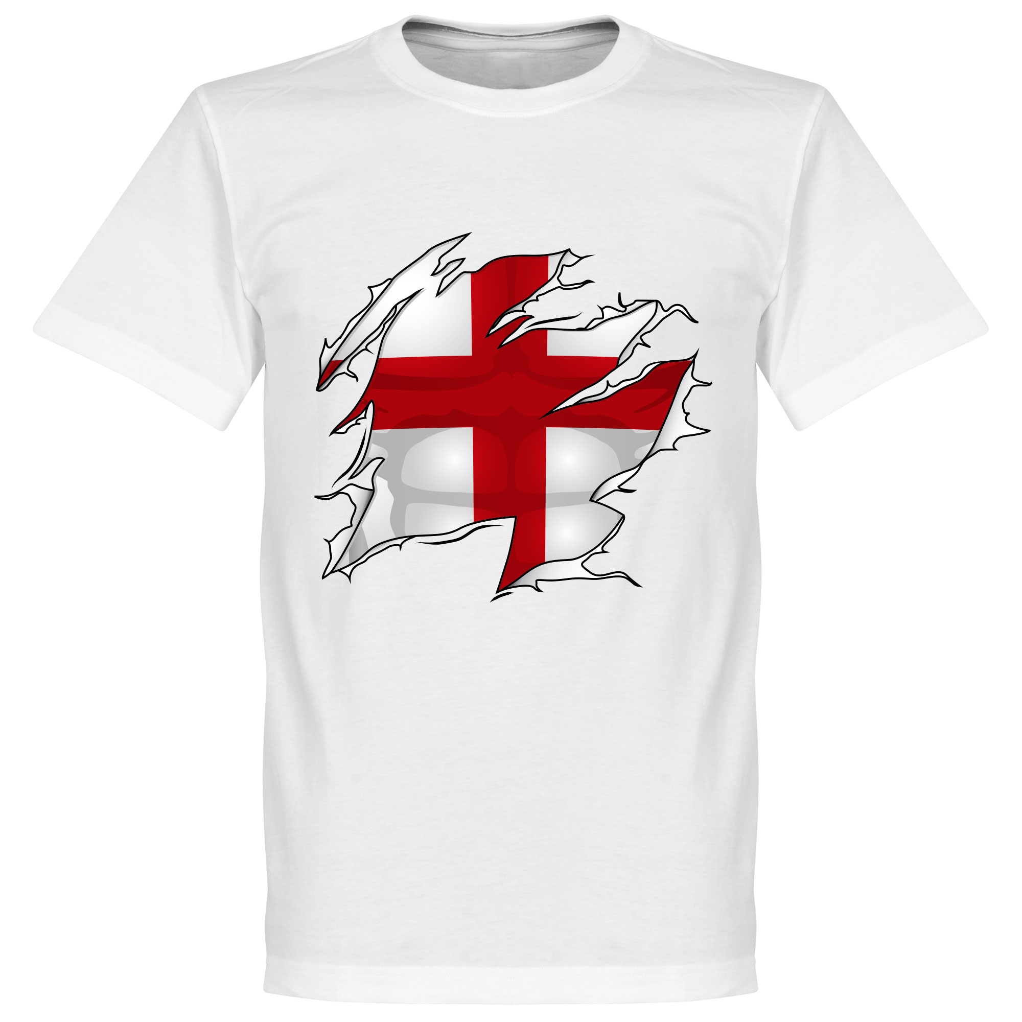 Retake Engeland Ripped Flag T Shirt Wit Kinderen retake kopen in de aanbieding