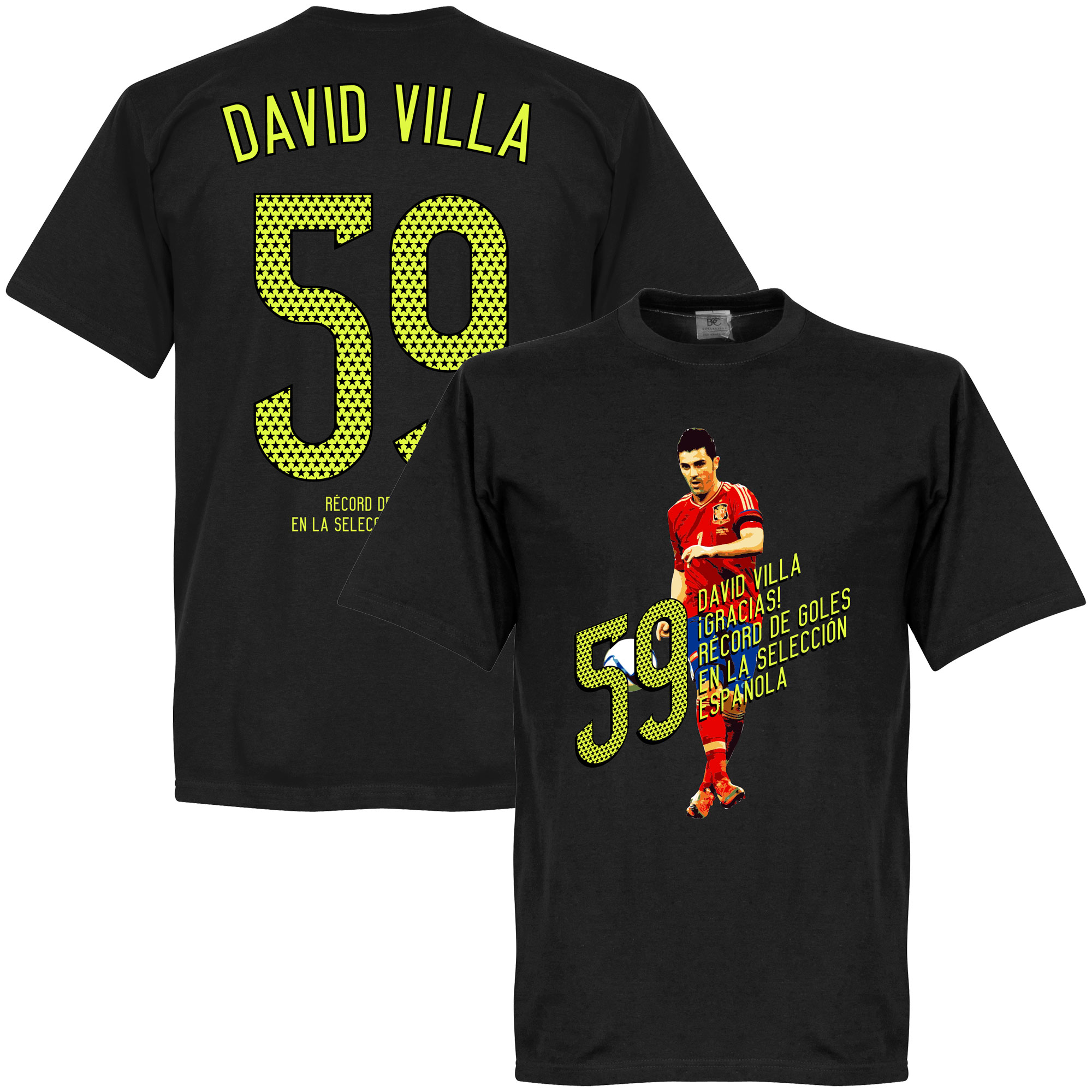 David Villa 59 Goals T-Shirt L