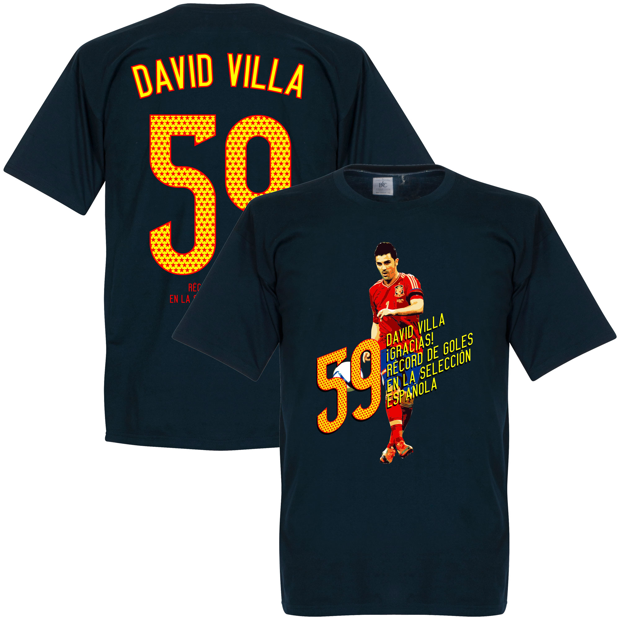 David Villa 59 Goals T-Shirt XXL