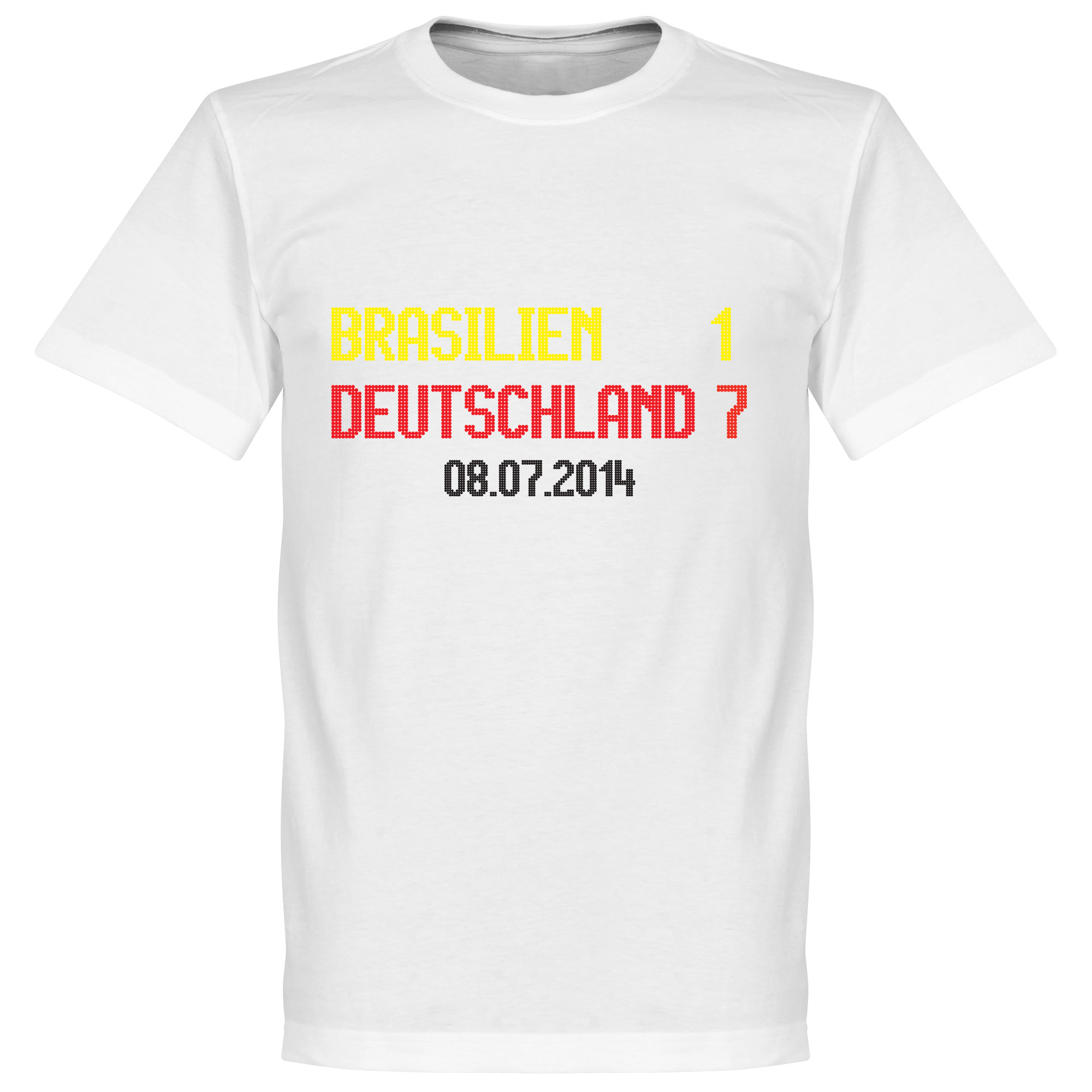 Brazilië Duitsland 1-7 Scoreboard T-Shirt S