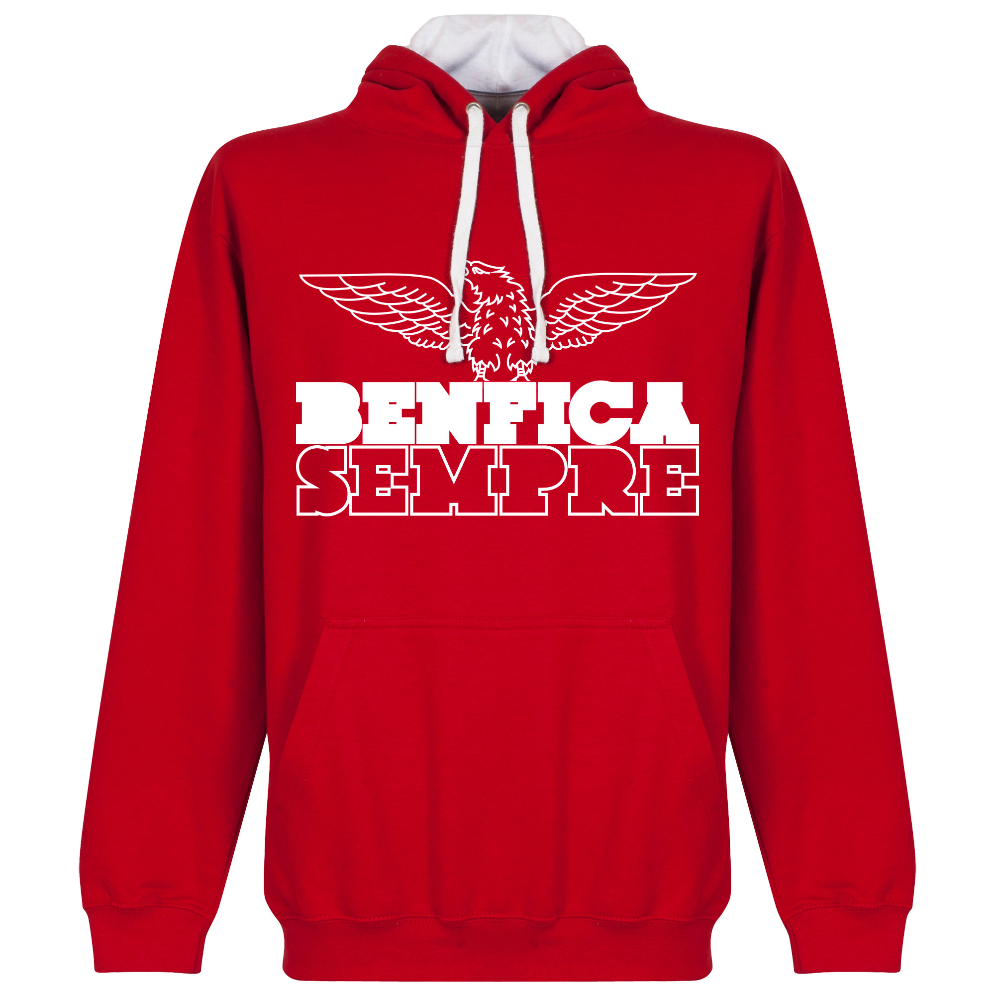Retake Benfica Sempre Hooded Sweater Roodwit retake kopen in de aanbieding
