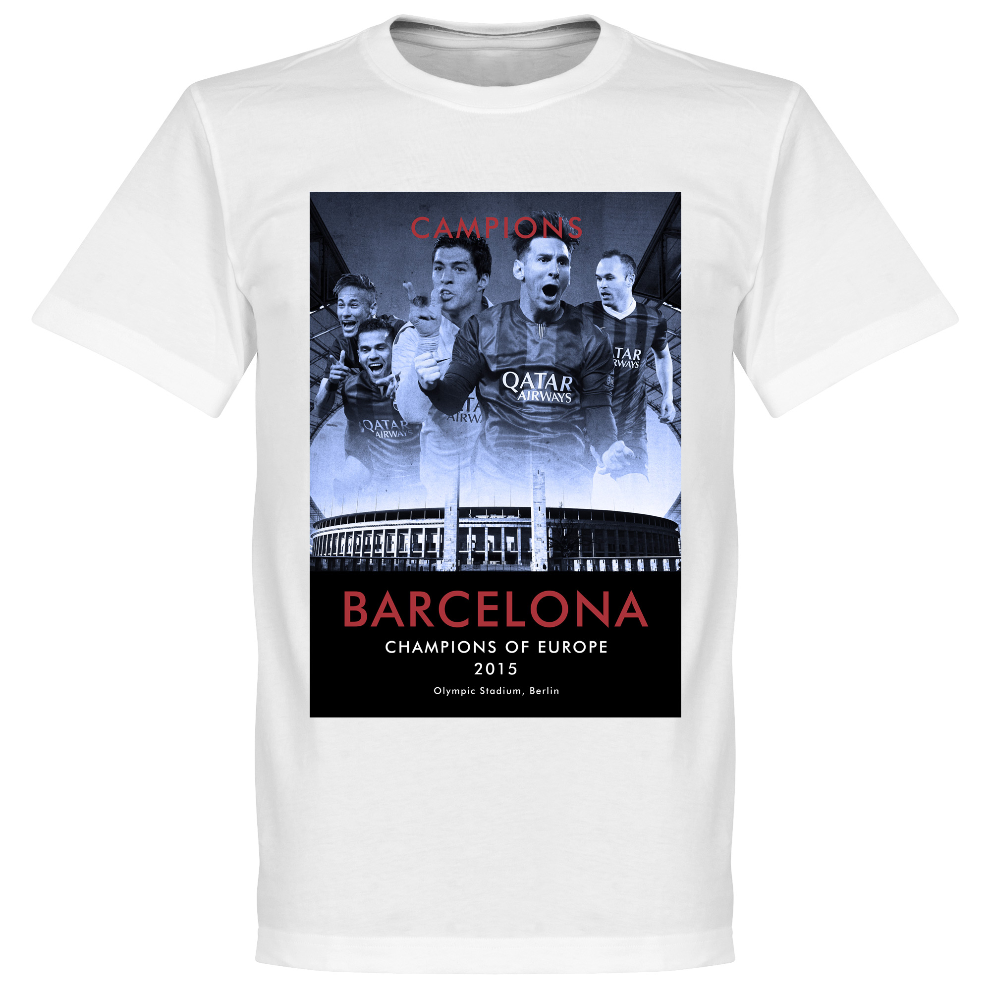 Barcelona Champions League Winners T-Shirt 2015 S