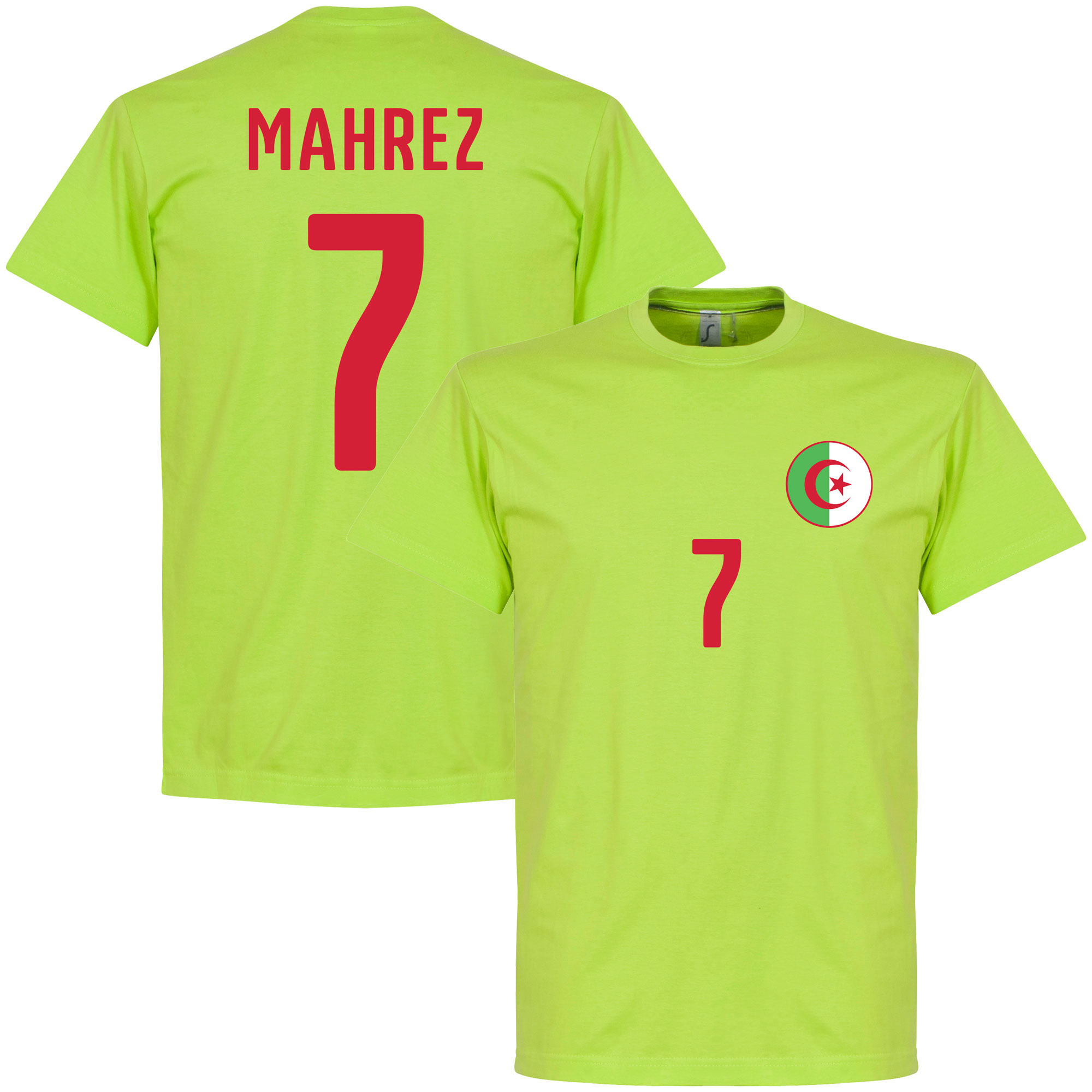 Retake Algerije Mahrez 7 Logo T Shirt retake kopen in de aanbieding