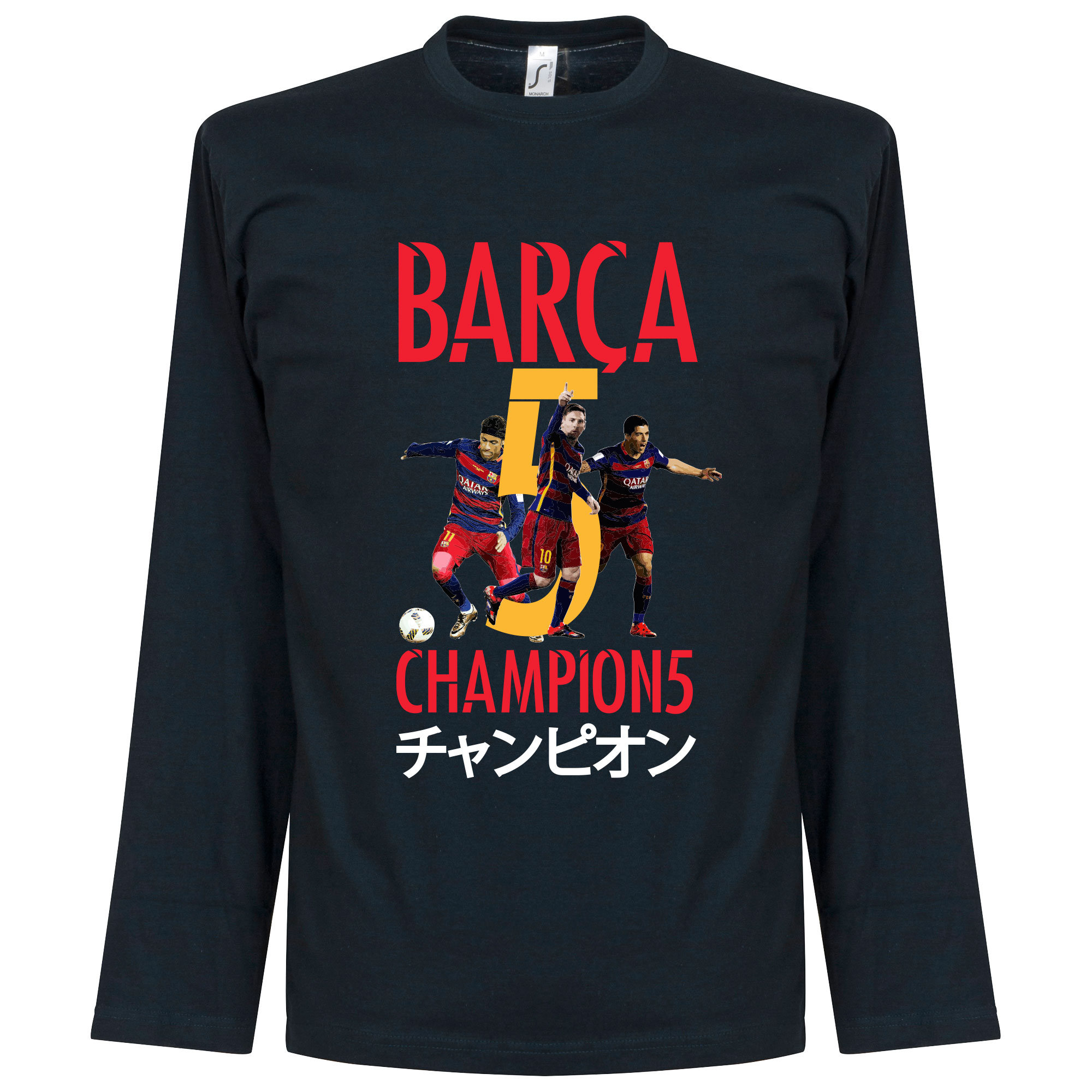 Retake Barcelona World Cup 2015 Winners Longsleeve T Shirt retake kopen in de aanbieding