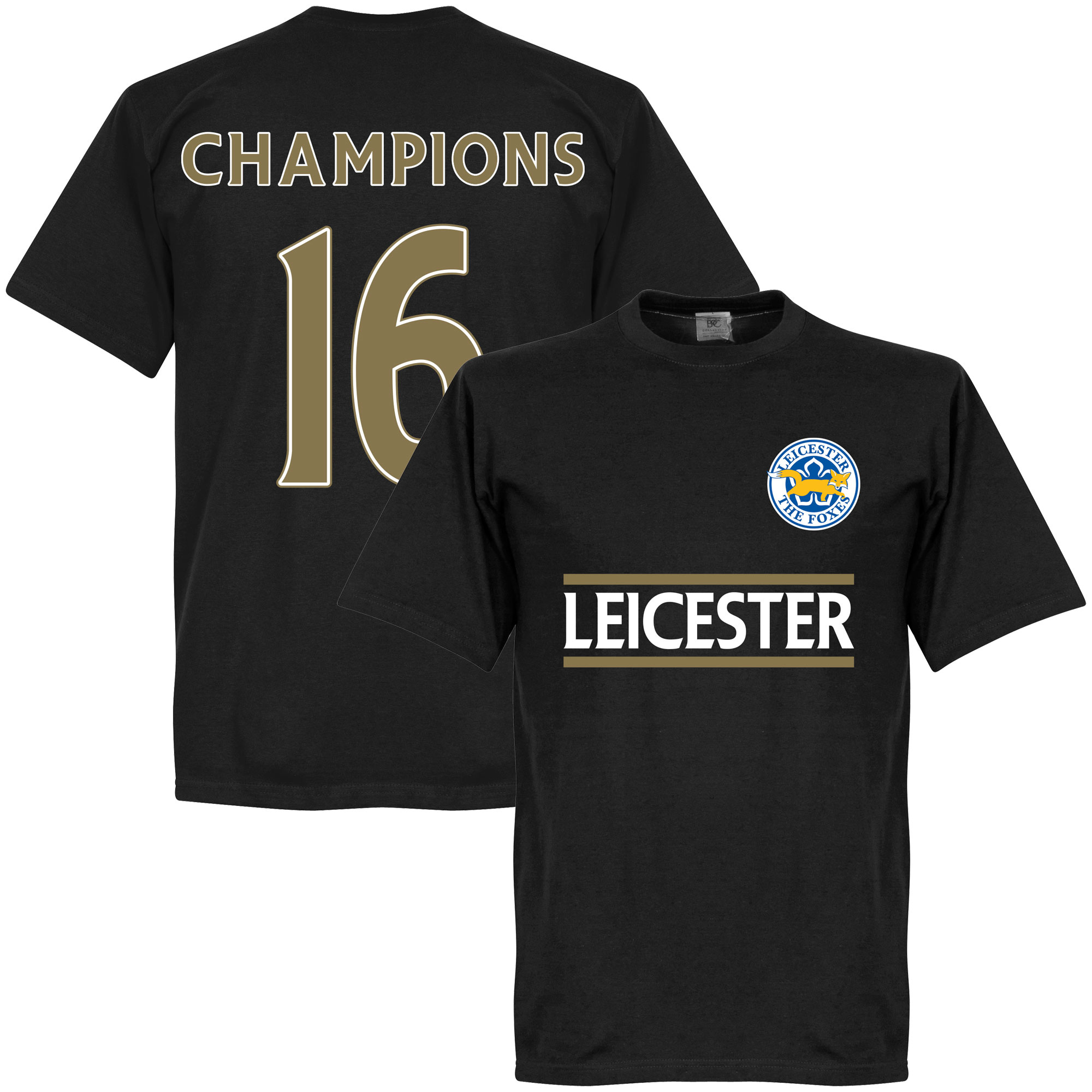Retake Leicester City Kampioen Team T Shirt 2016 retake kopen in de aanbieding