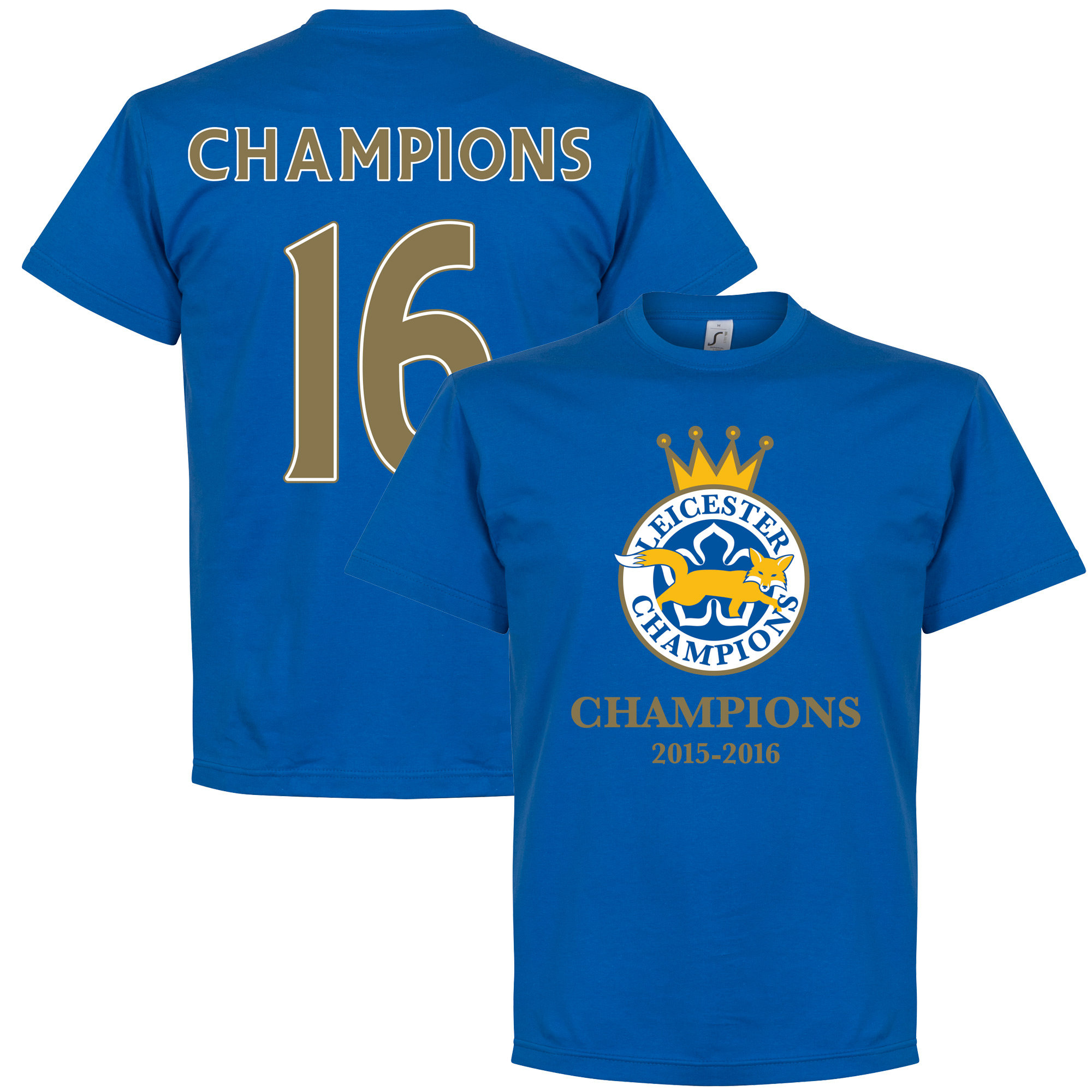 Leicester City Foxes Champions 2016 T-Shirt - L