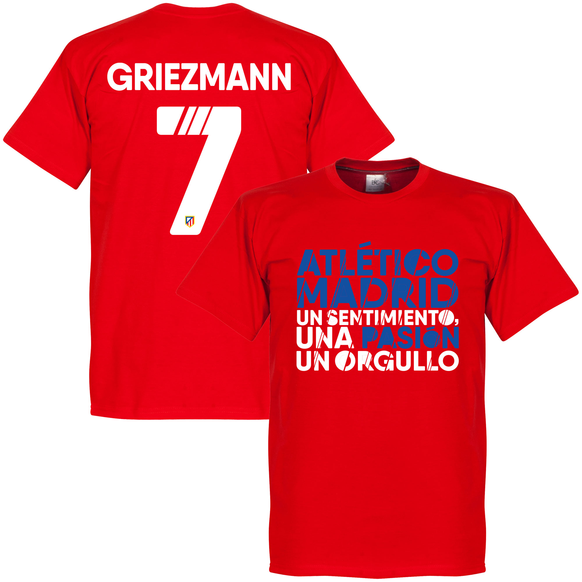 Retake Atletico Madrid Motto Griezmann T Shirt retake kopen in de aanbieding Retake Atletico Madrid Motto Griezmann T Shirt retake kopen in de aanbieding