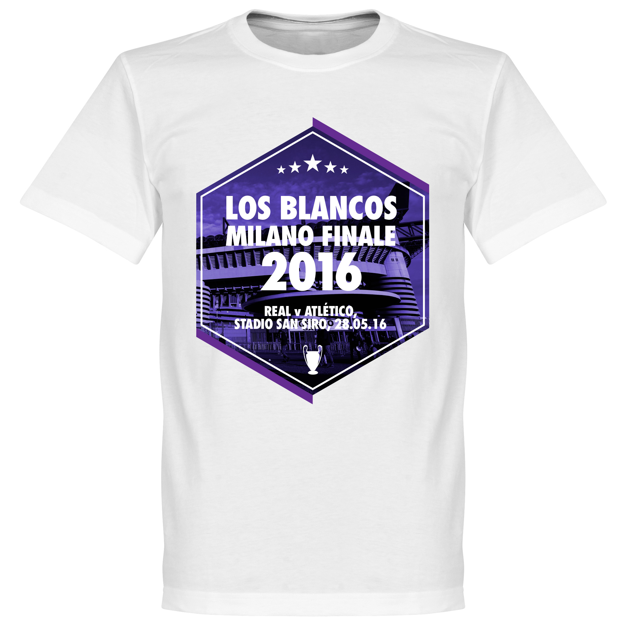 Retake Real Madrid Los Blancos Milano Finale T Shirt 2016 retake kopen in de aanbieding