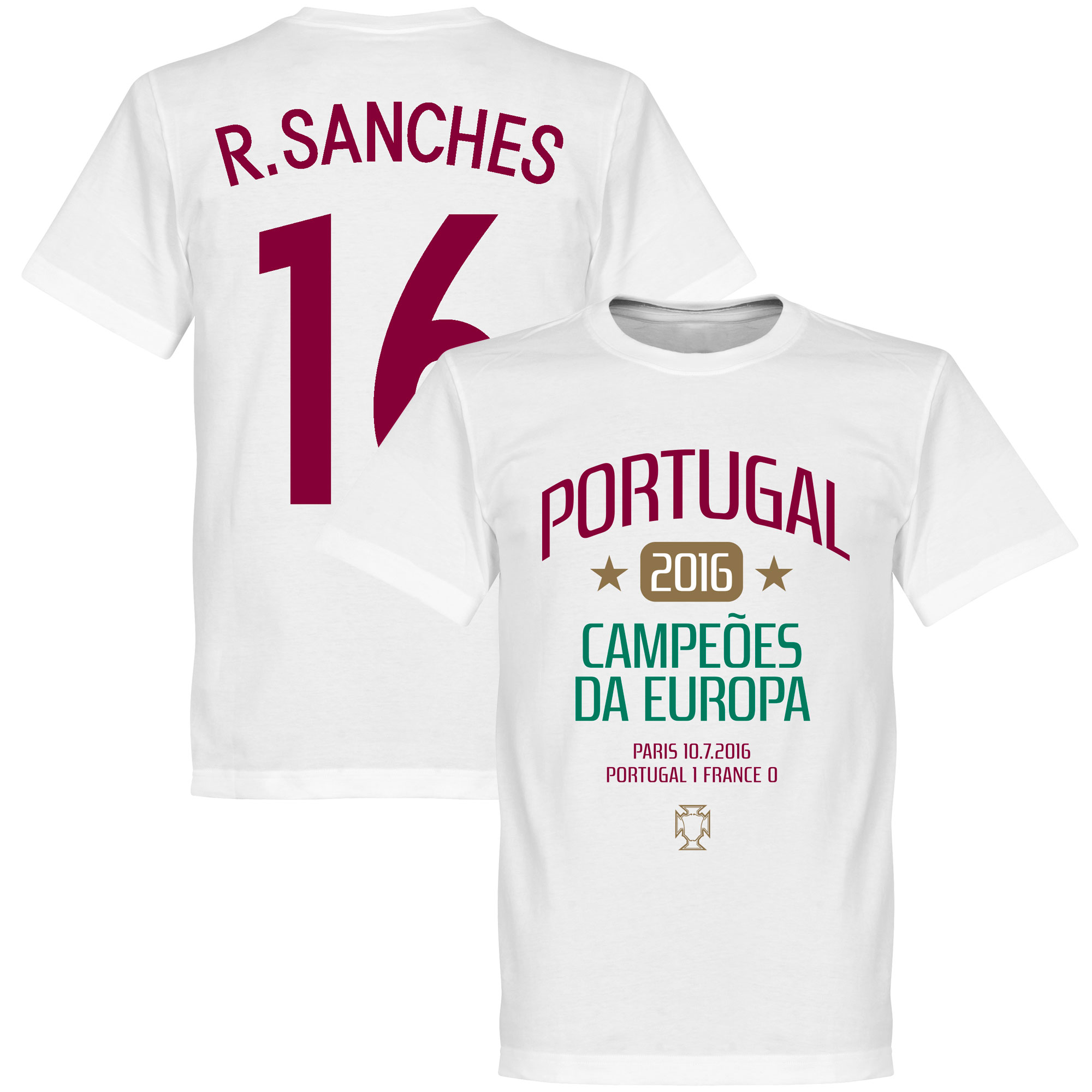 Retake Portugal Euro 2016 Sanches Winners T Shirt retake kopen in de aanbieding