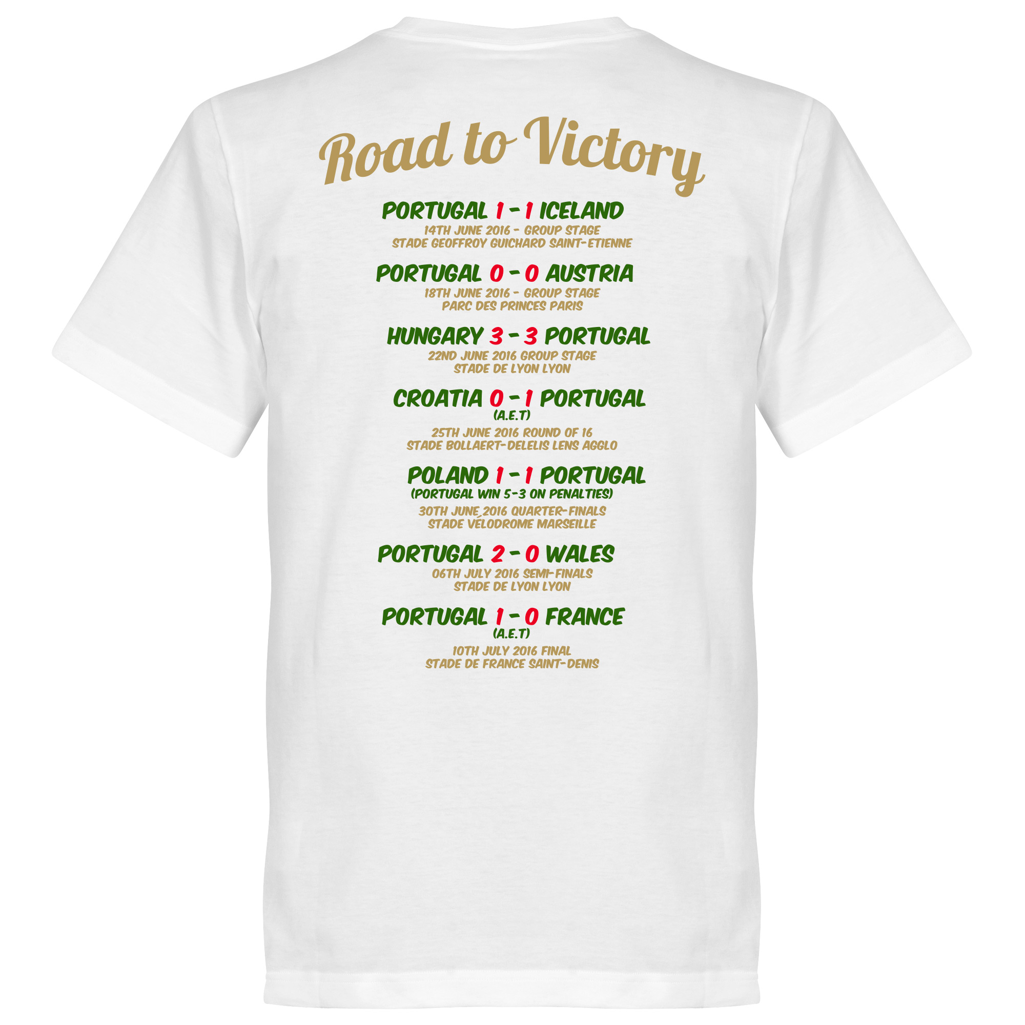 Retake Portugal Campeoes Da Europa Road To Victory T Shirt Kids retake kopen in de aanbieding