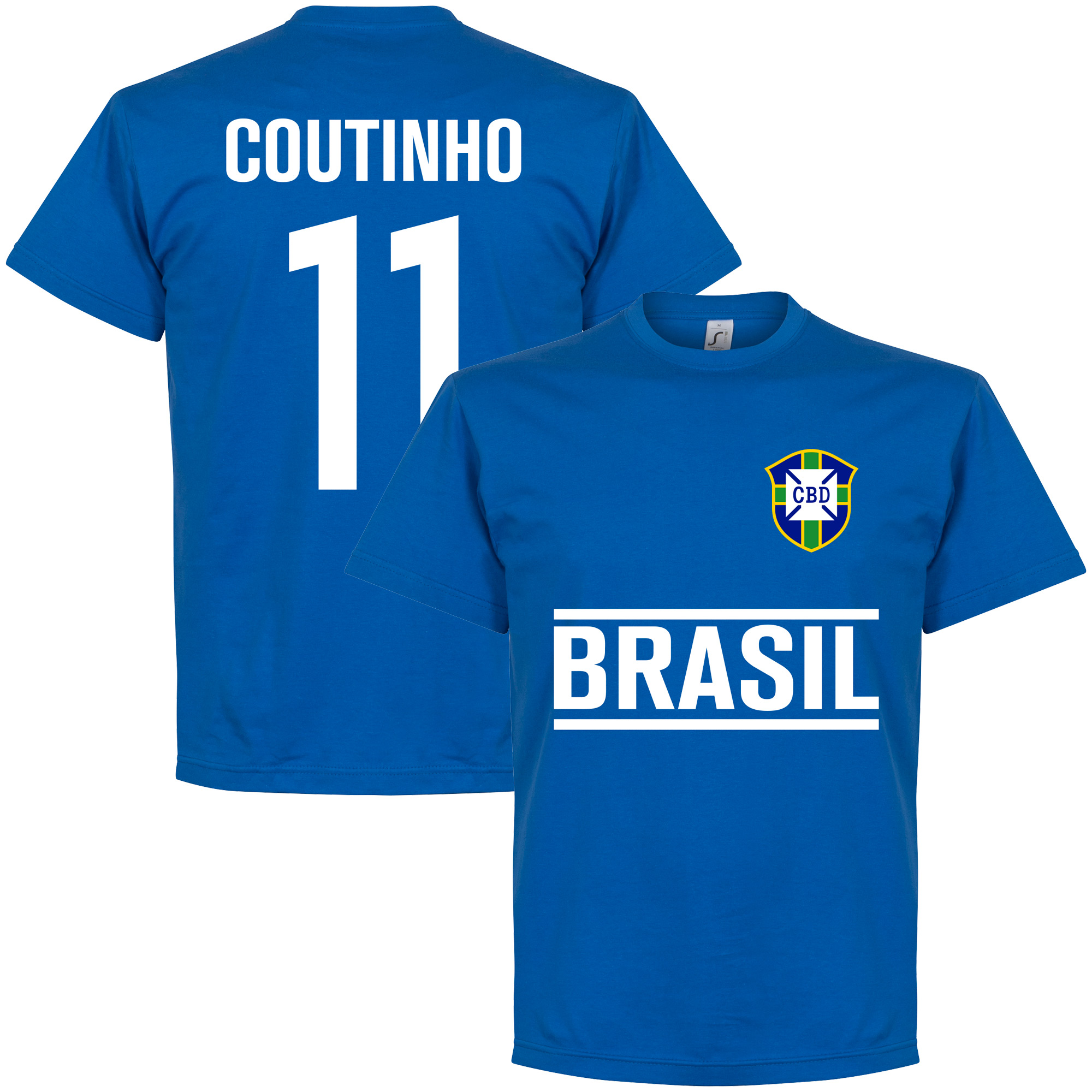 Retake Brazilie Coutinho Team T Shirt retake kopen in de aanbieding