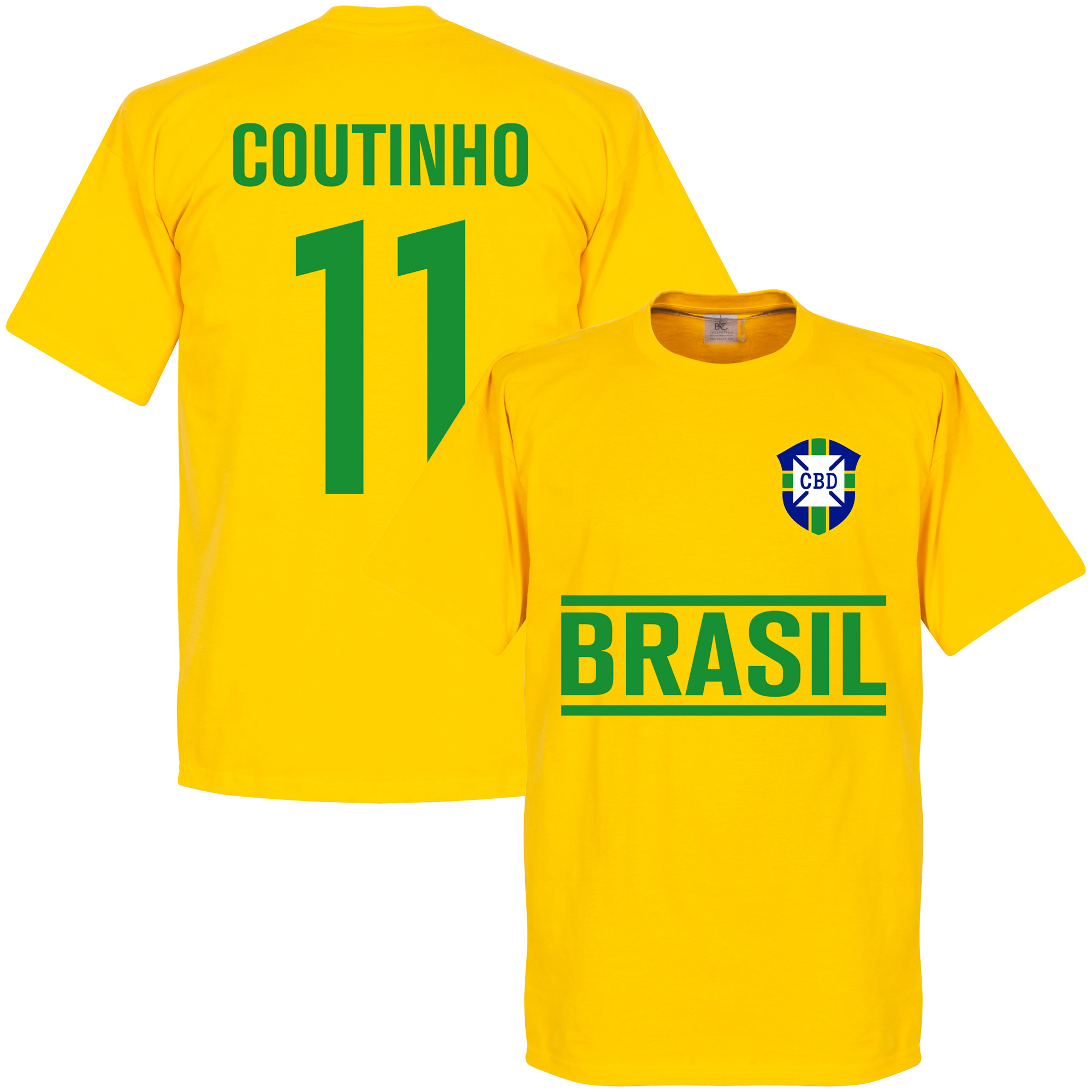 Retake Brazilie Team T Shirt Coutinho retake kopen in de aanbieding