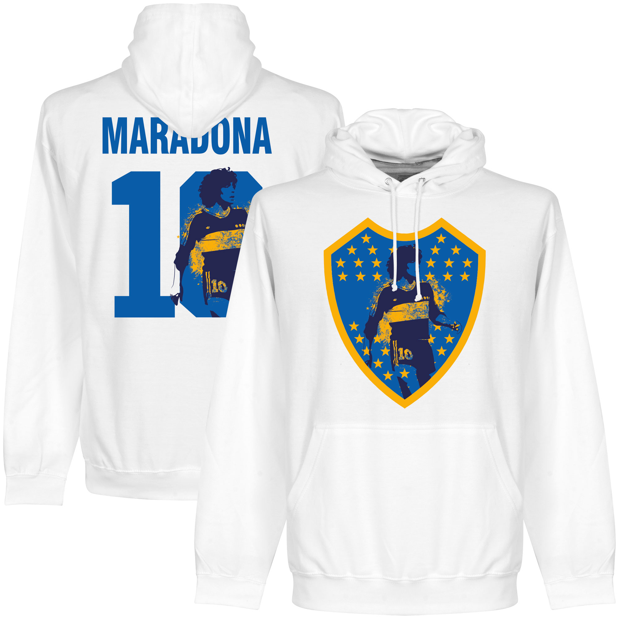 Retake Maradona 10 Boca Juniors Logo Hooded Sweater retake kopen in de aanbieding