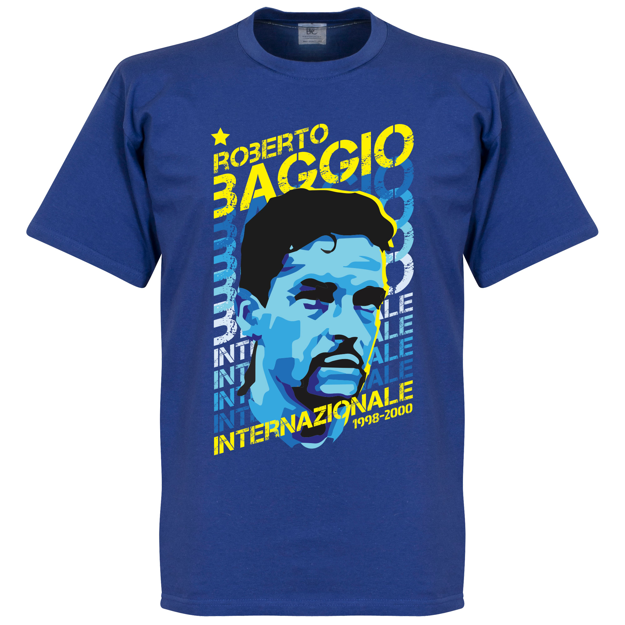 Retake Baggio Inter Milan Portrait T Shirt retake kopen in de aanbieding