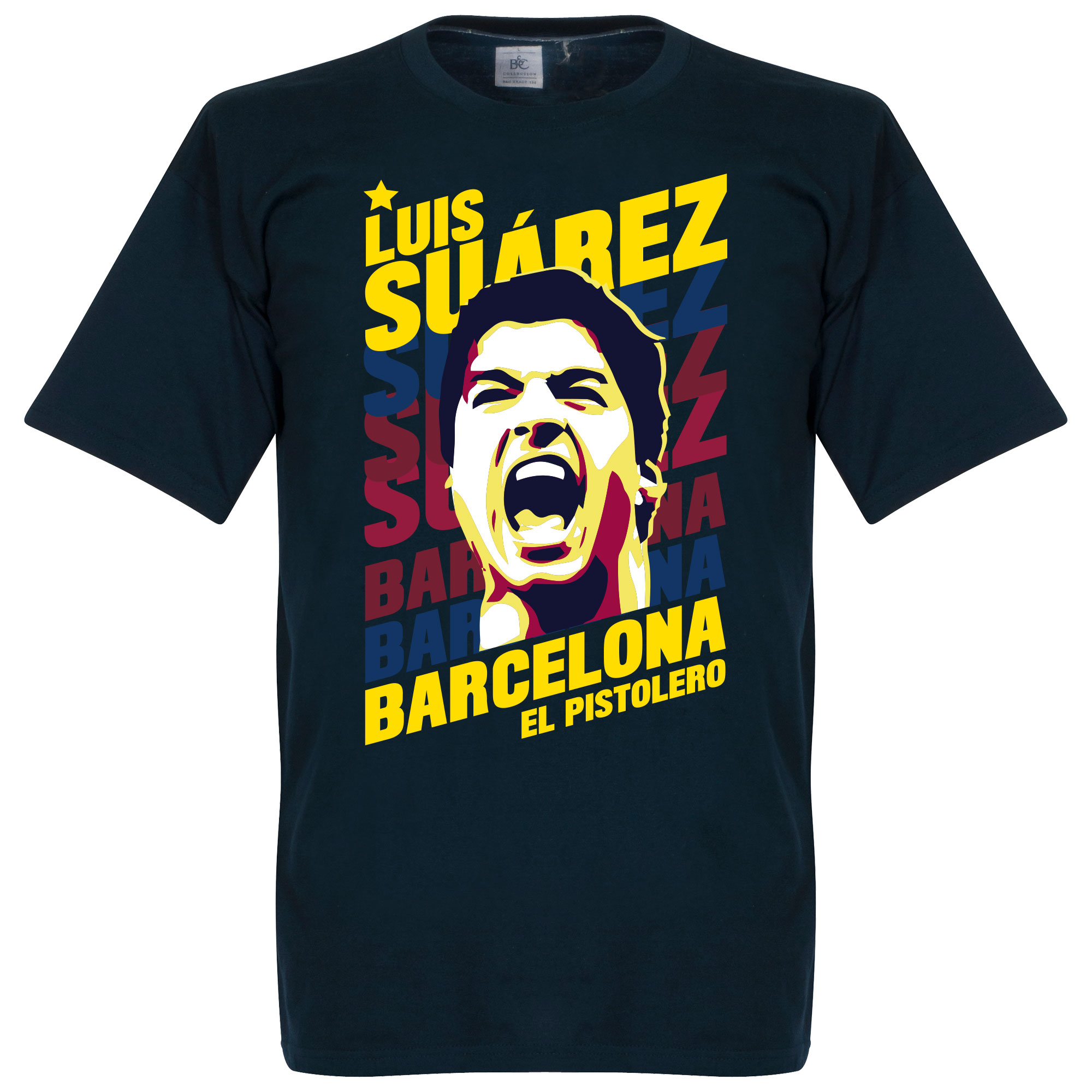 Luis Suarez Barcelona Portrait T-Shirt XXXL