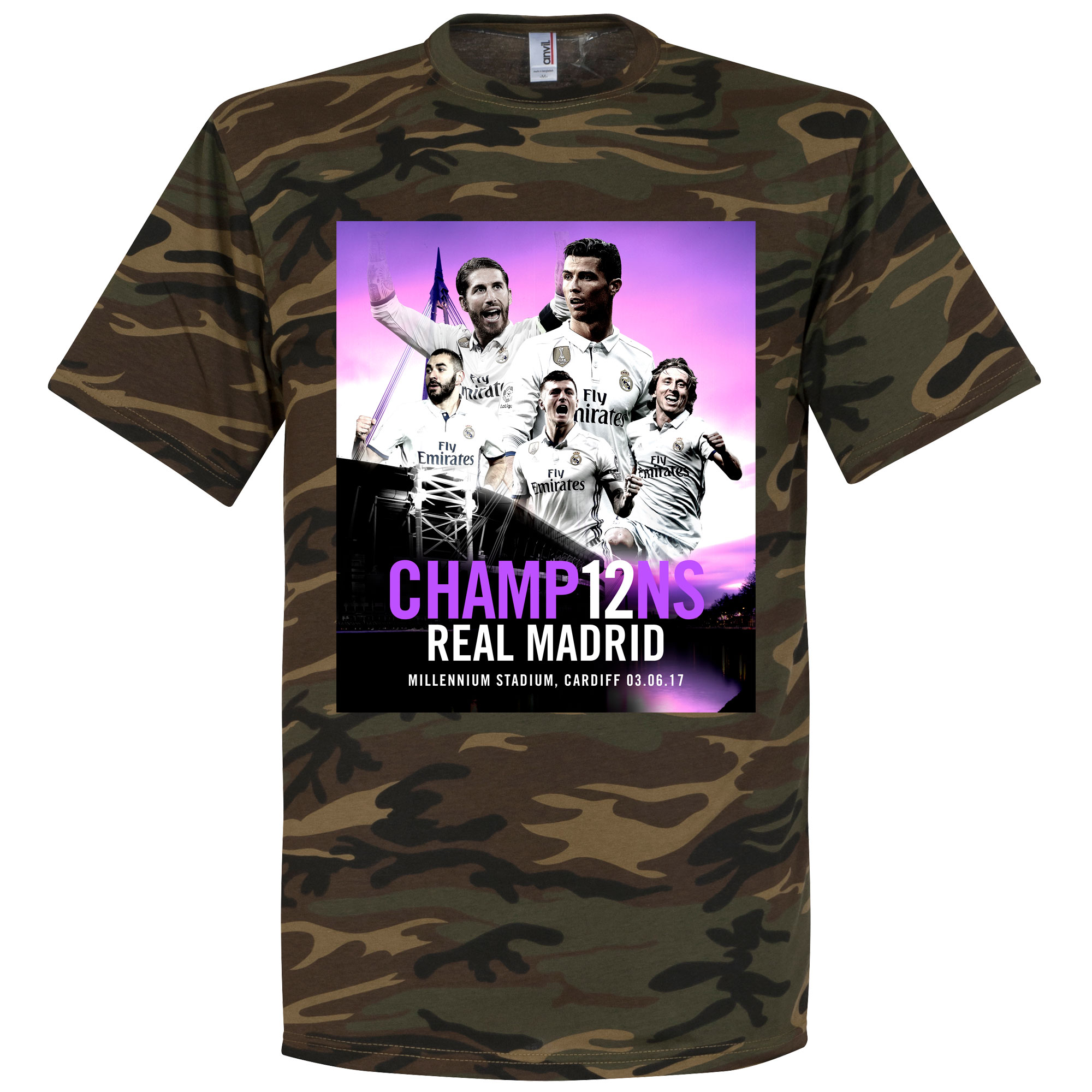 Retake Real Madrid Camo La Duodecima T Shirt retake kopen in de aanbieding