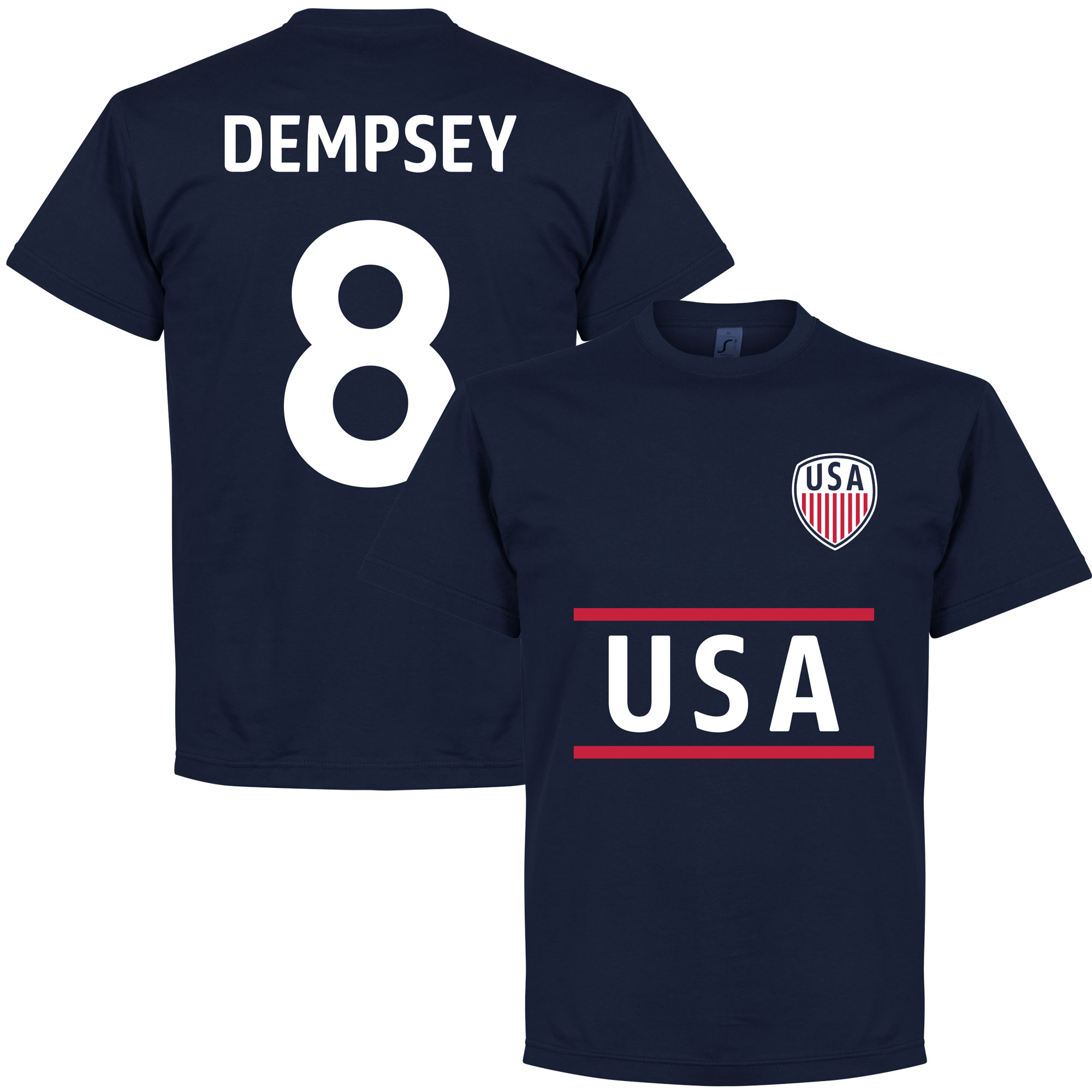 Retake Usa Dempsey Team T Shirt retake kopen in de aanbieding