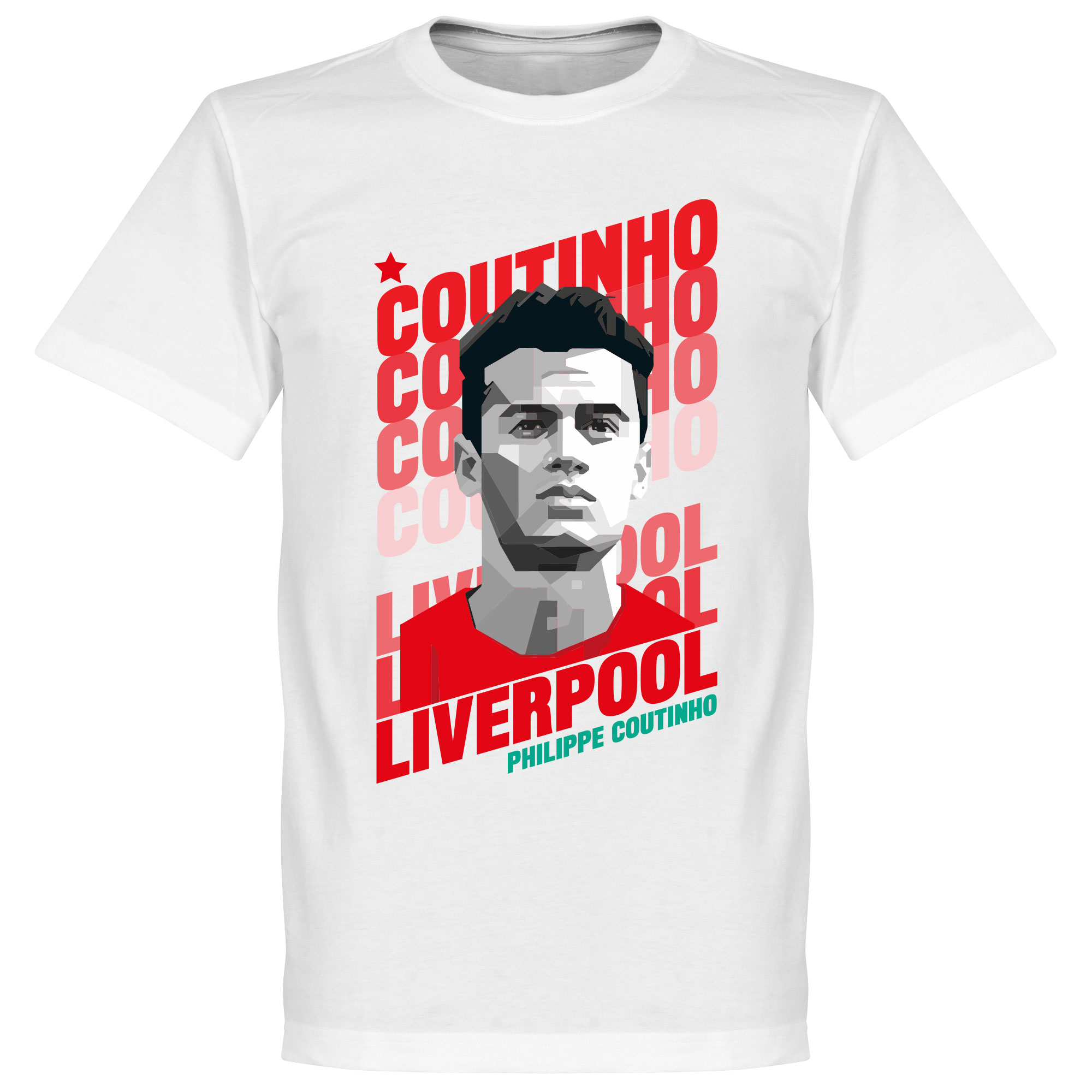 Retake Coutinho Liverpool Portrait T Shirt retake kopen in de aanbieding