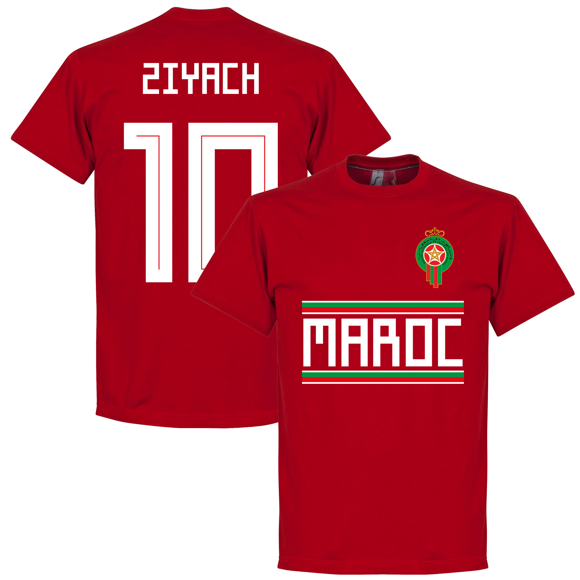 Retake Marokko Ziyach 10 Team T Shirt Rood retake kopen in de aanbieding Retake Marokko Ziyach 10 Team T Shirt Rood retake kopen in de aanbieding