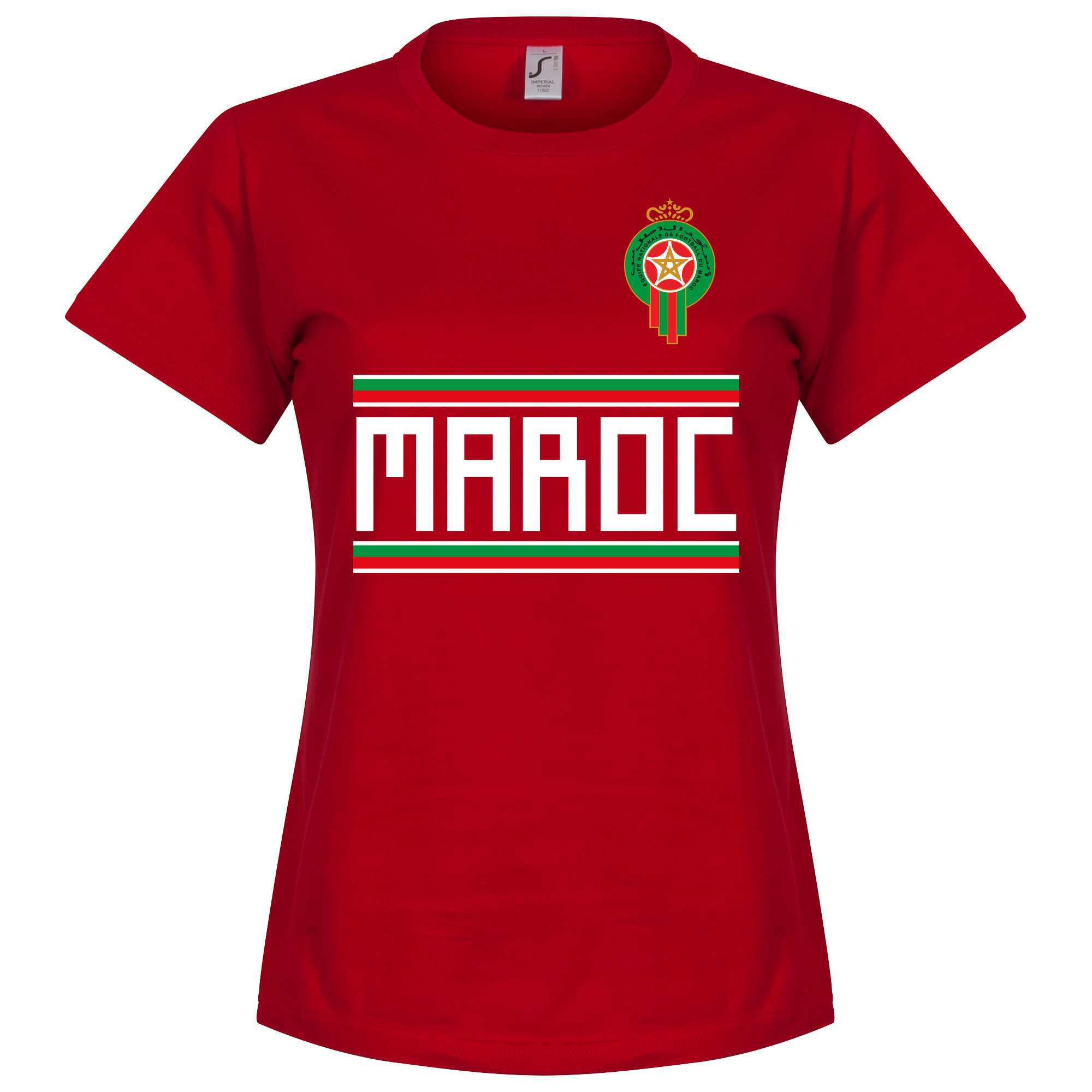 Retake Marokko Dames Team T Shirt Rood retake kopen in de aanbieding