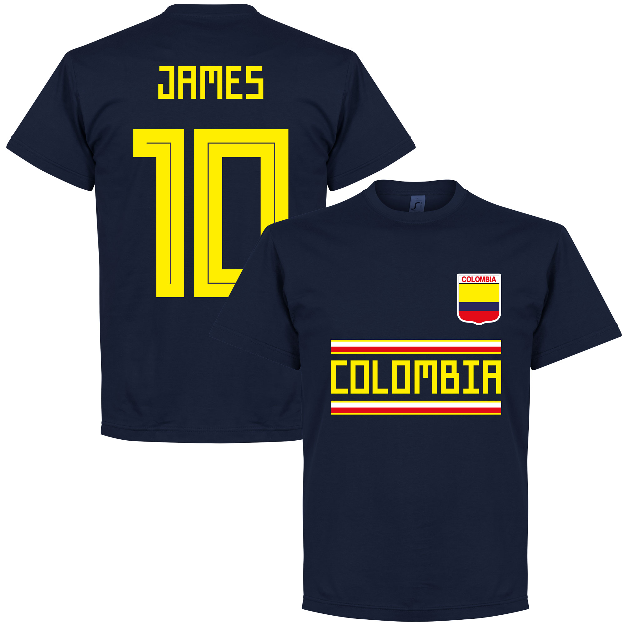 Retake Colombia James 10 Team T Shirt retake kopen in de aanbieding