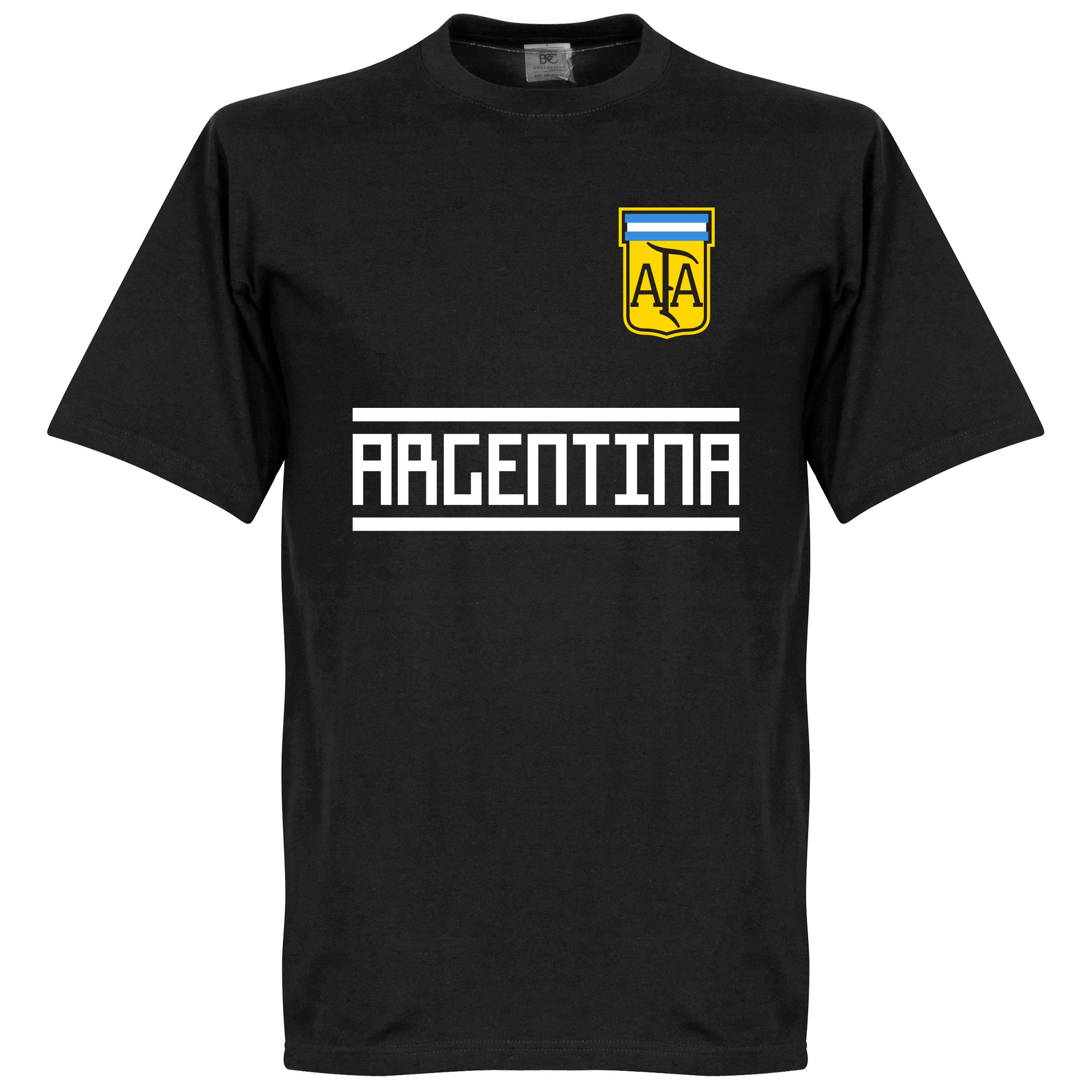 Retake Argentinie Keeper Team T Shirt Zwart retake kopen in de aanbieding