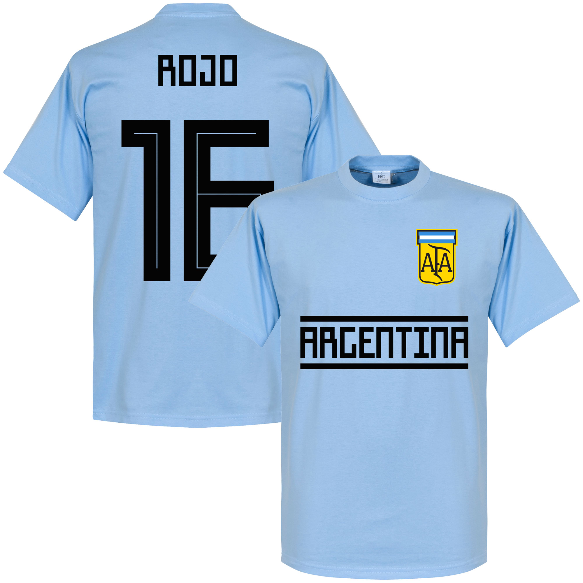 Retake Argentinie Rojo 16 Team T Shirt Licht Blauw retake kopen in de aanbieding