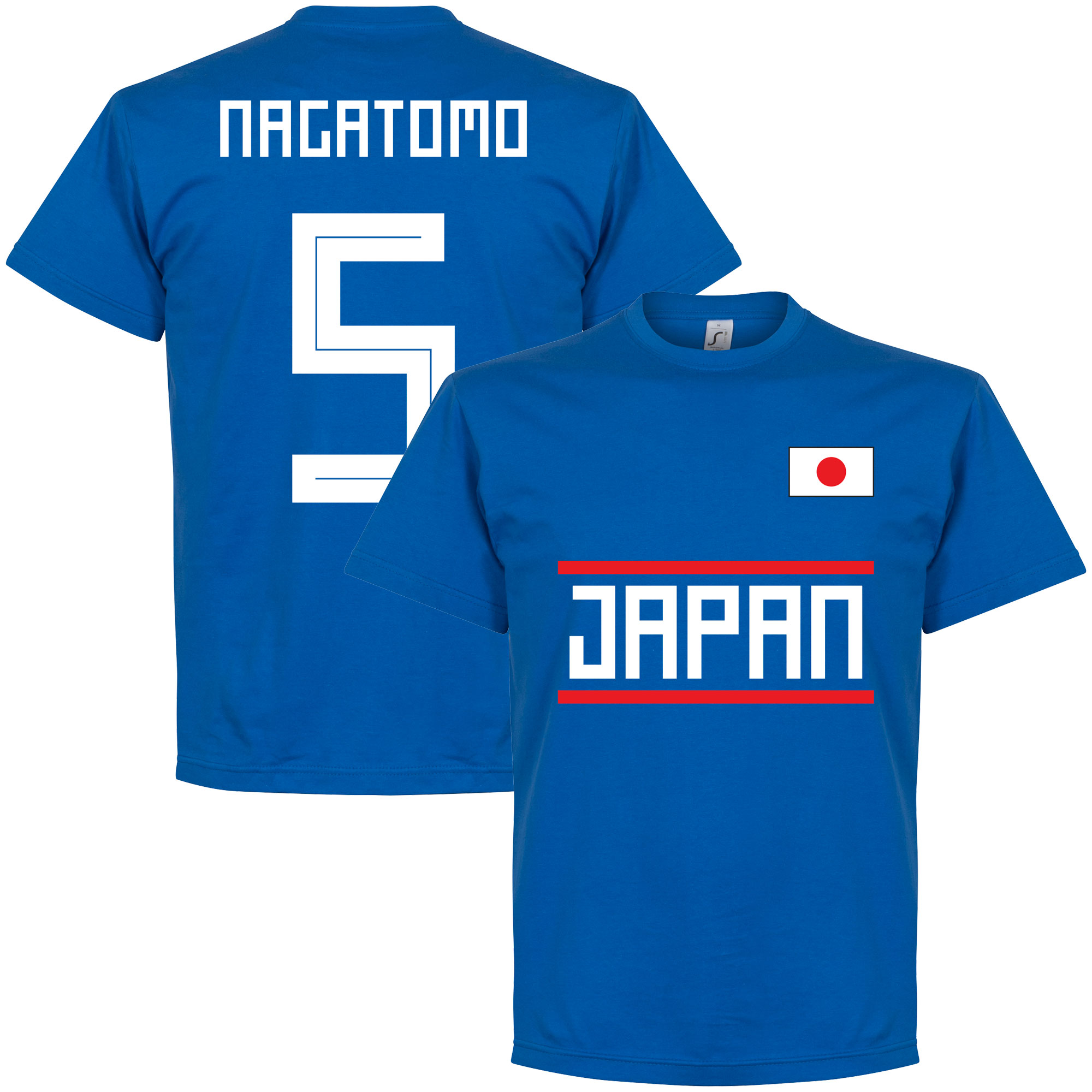 Retake Japan Nagatomo 5 Team T Shirt Blauw retake kopen in de aanbieding