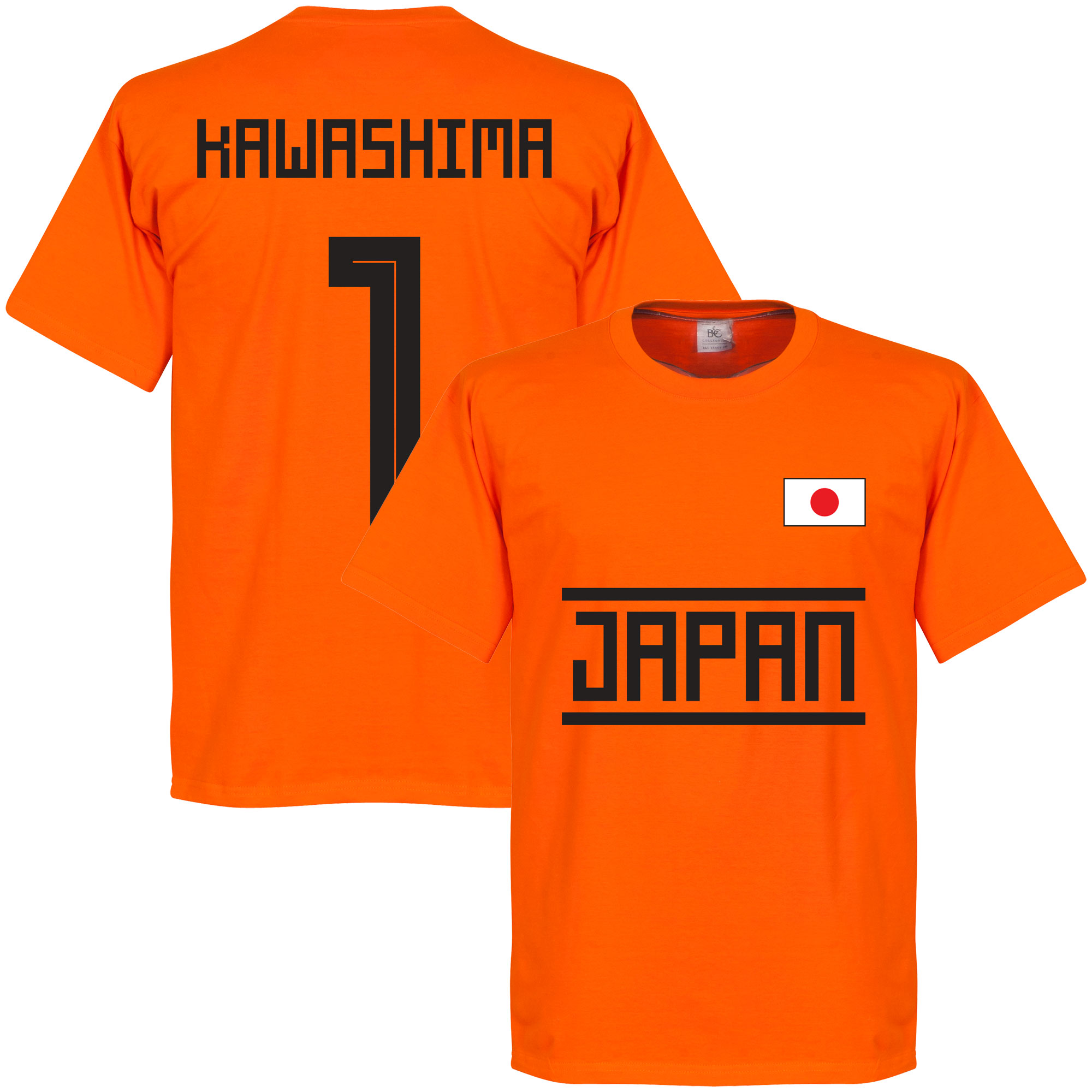 Retake Japan Kawashima Keeper Team T Shirt Oranje retake kopen in de aanbieding
