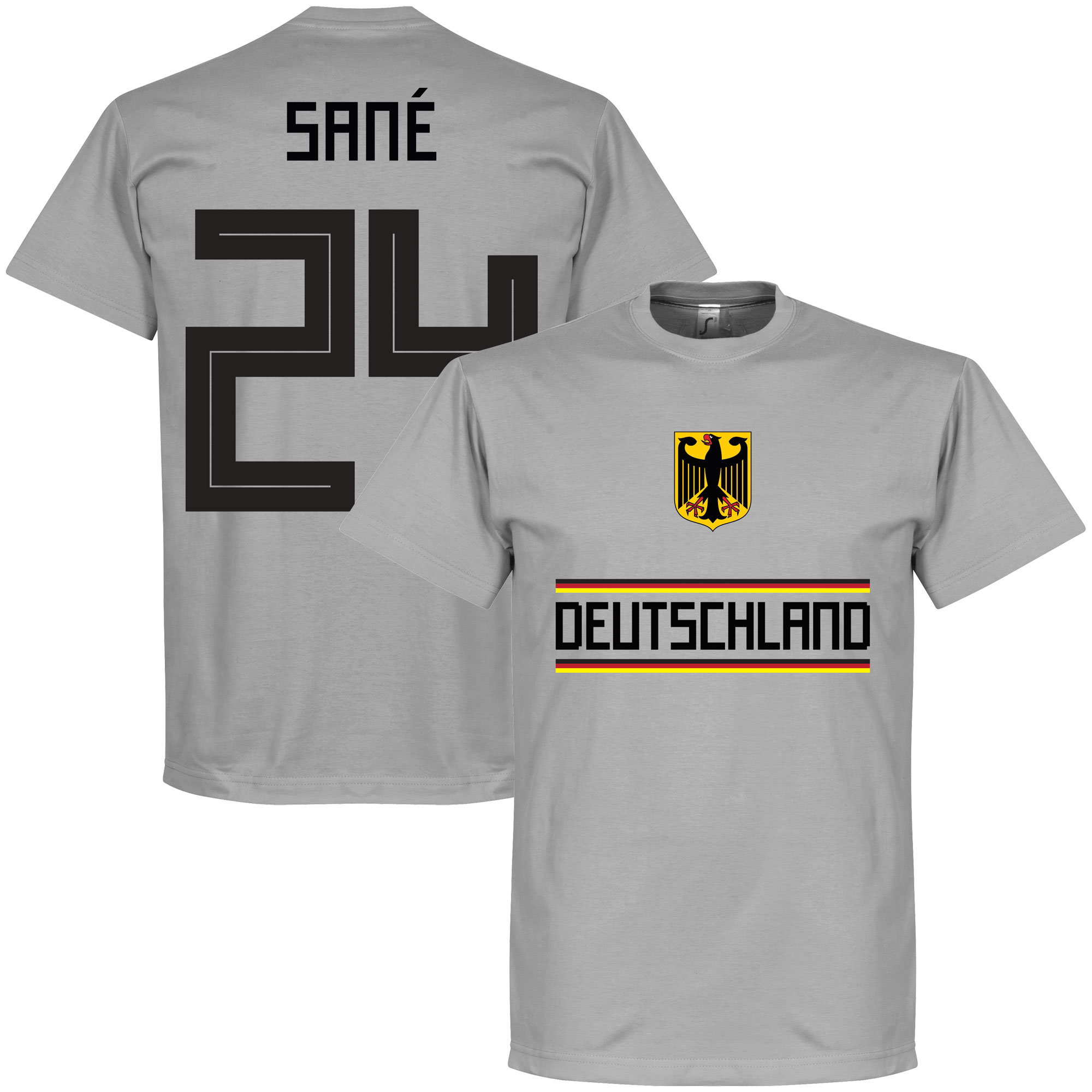 Retake Duitsland Sane 24 Team T Shirt Grijs retake kopen in de aanbieding