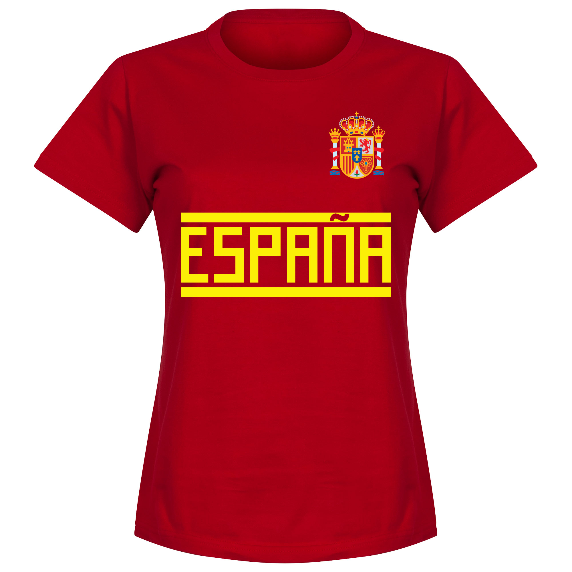 Retake Spanje Dames Team T Shirt Rood retake kopen in de aanbieding