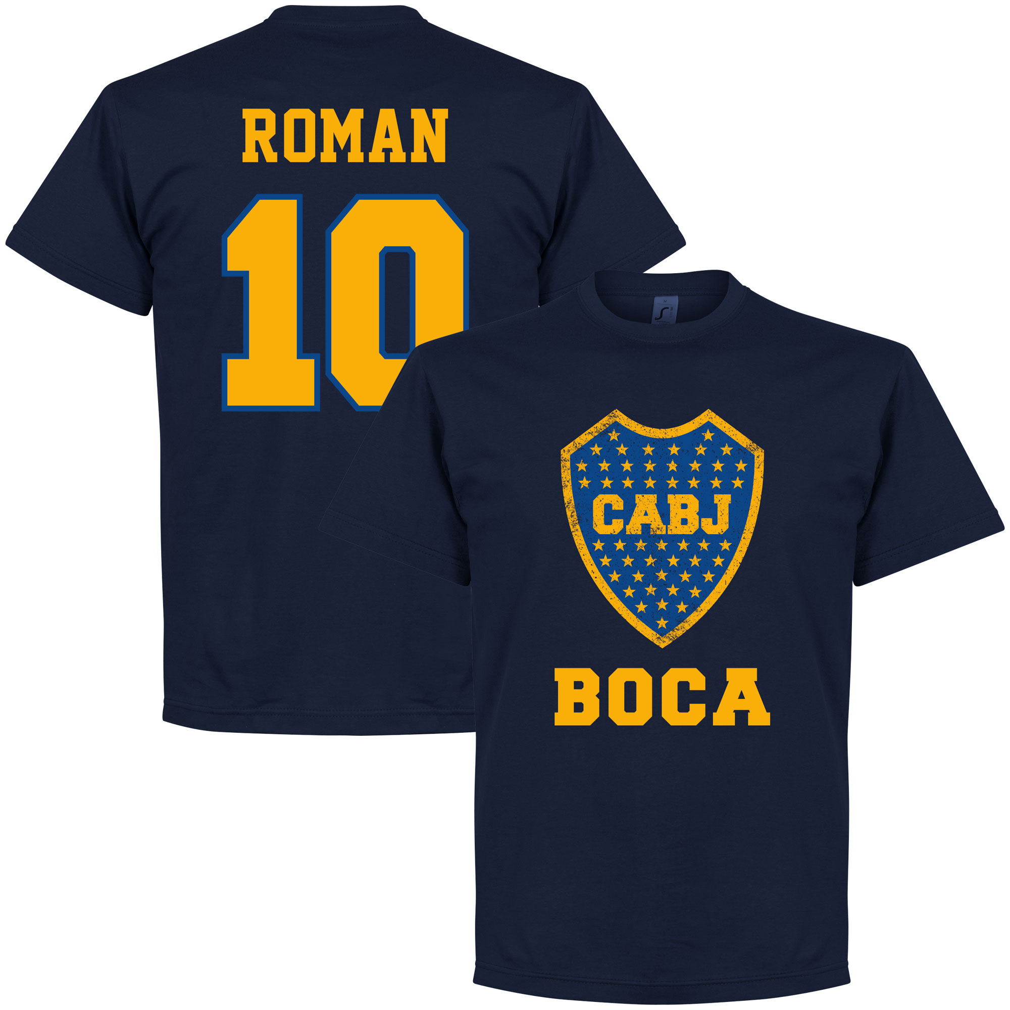 Retake Boca Juniors Cabj Logo Roman T Shirt retake kopen in de aanbieding