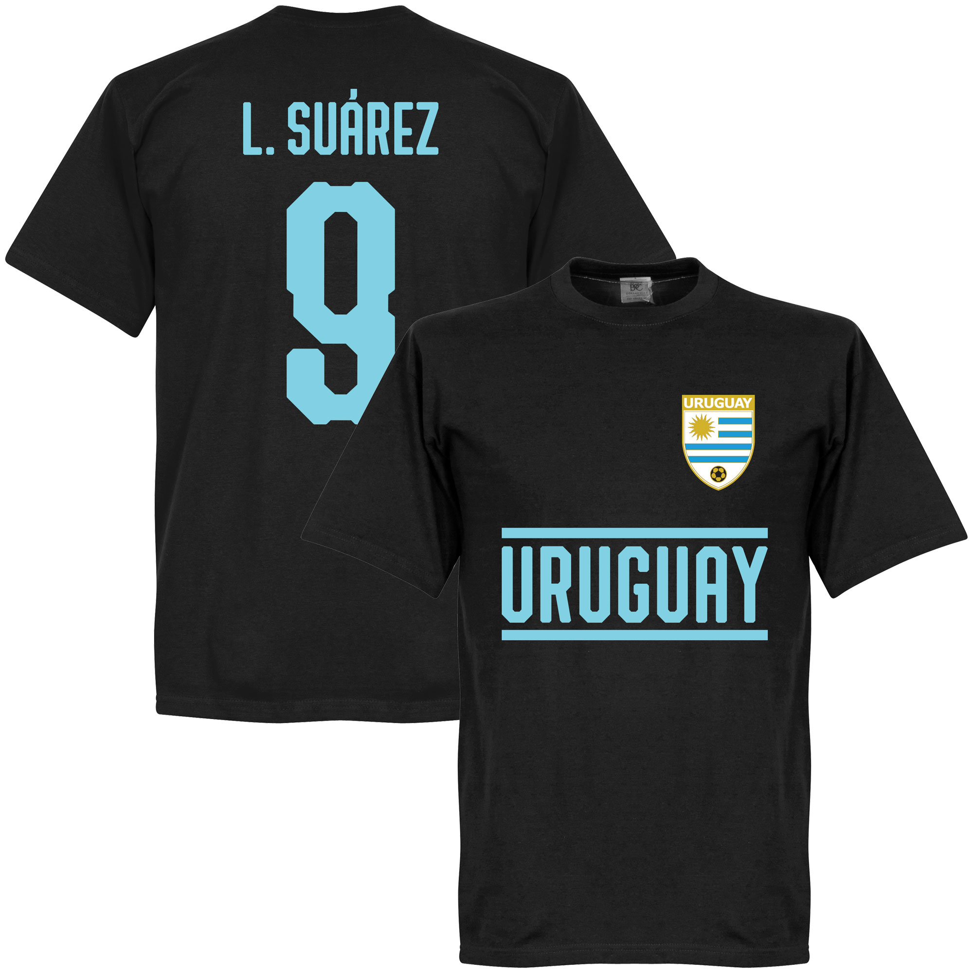 Retake Uruguay Suarez 9 Team T Shirt retake kopen in de aanbieding