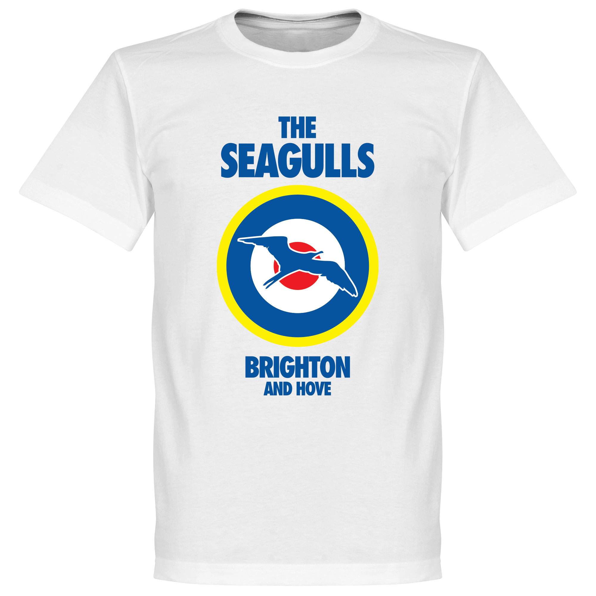 Retake Brighton Hove Albion Logo T Shirt Wit retake kopen in de aanbieding