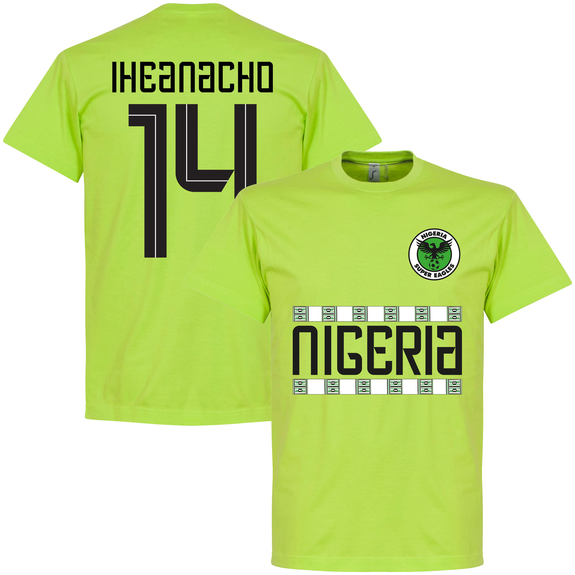 Retake Nigeria Iheanacho 14 Team T Shirt Licht Groen retake kopen in de aanbieding Retake Nigeria Iheanacho 14 Team T Shirt Licht Groen retake kopen in de aanbieding