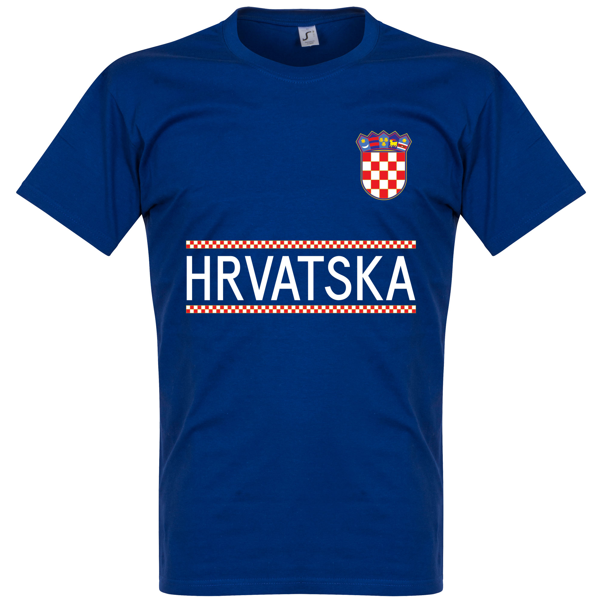 Retake Kroatie Team T Shirt Blauw retake kopen in de aanbieding