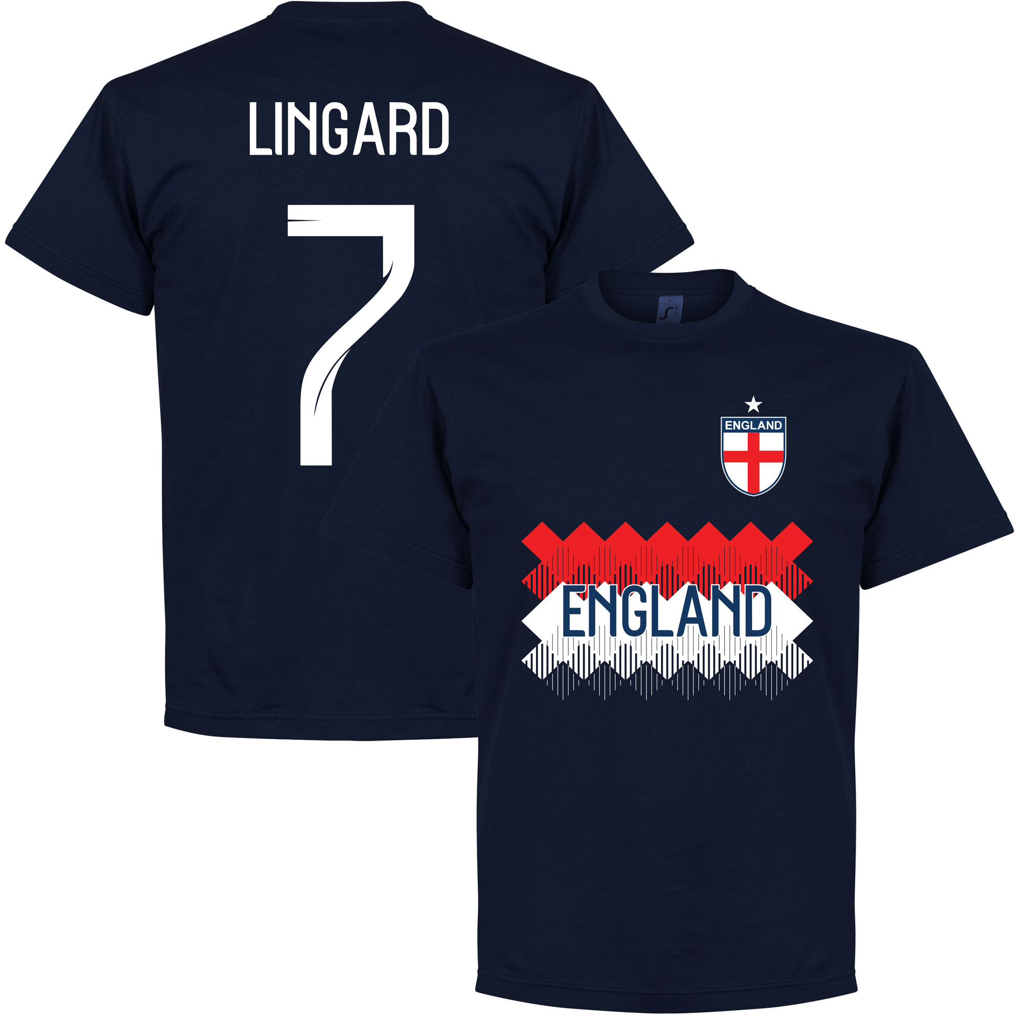 Retake Engeland Lingard 7 Team T Shirt Navy retake kopen in de aanbieding
