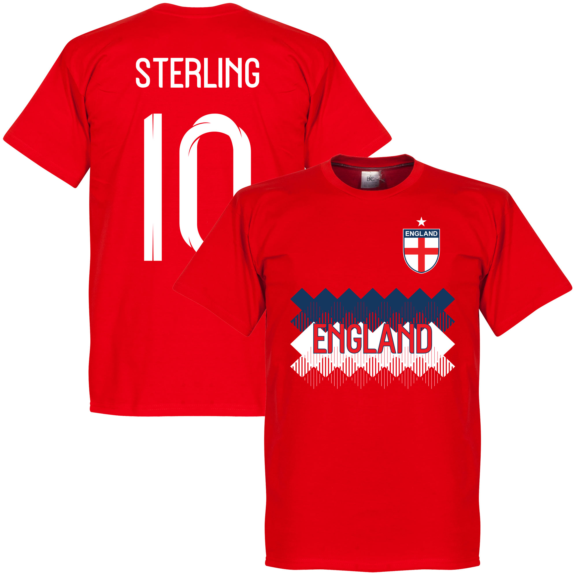 Retake Engeland Sterling 10 Team T Shirt Rood retake kopen in de aanbieding