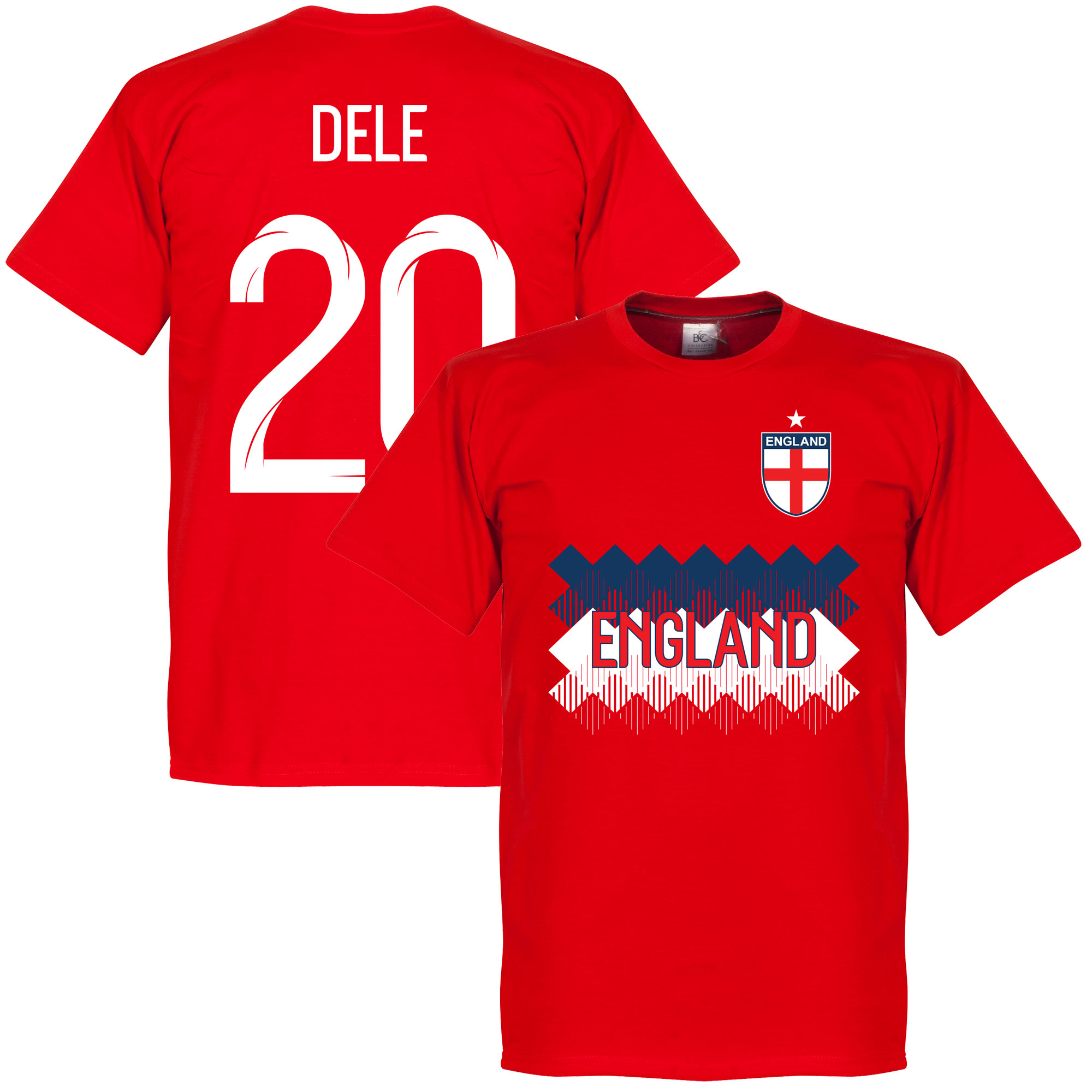 Retake Engeland Dele 20 Team T Shirt Rood retake kopen in de aanbieding