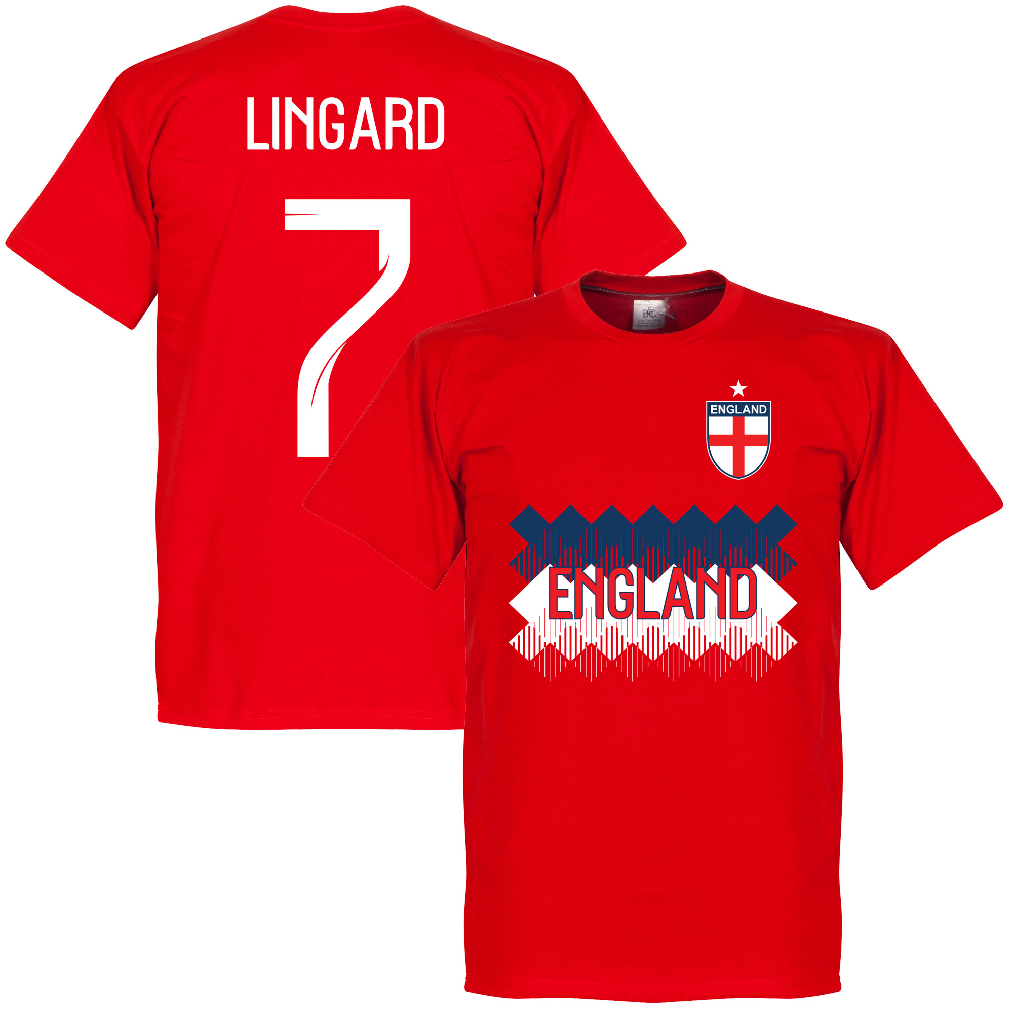Retake Engeland Lingard 7 Team T Shirt Rood retake kopen in de aanbieding