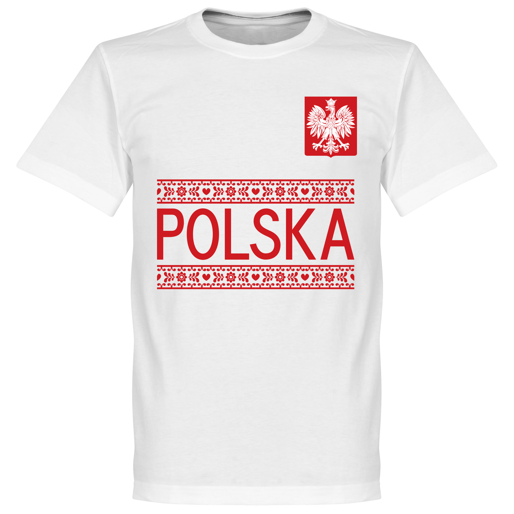 Retake Polen Team T Shirt Wit retake kopen in de aanbieding